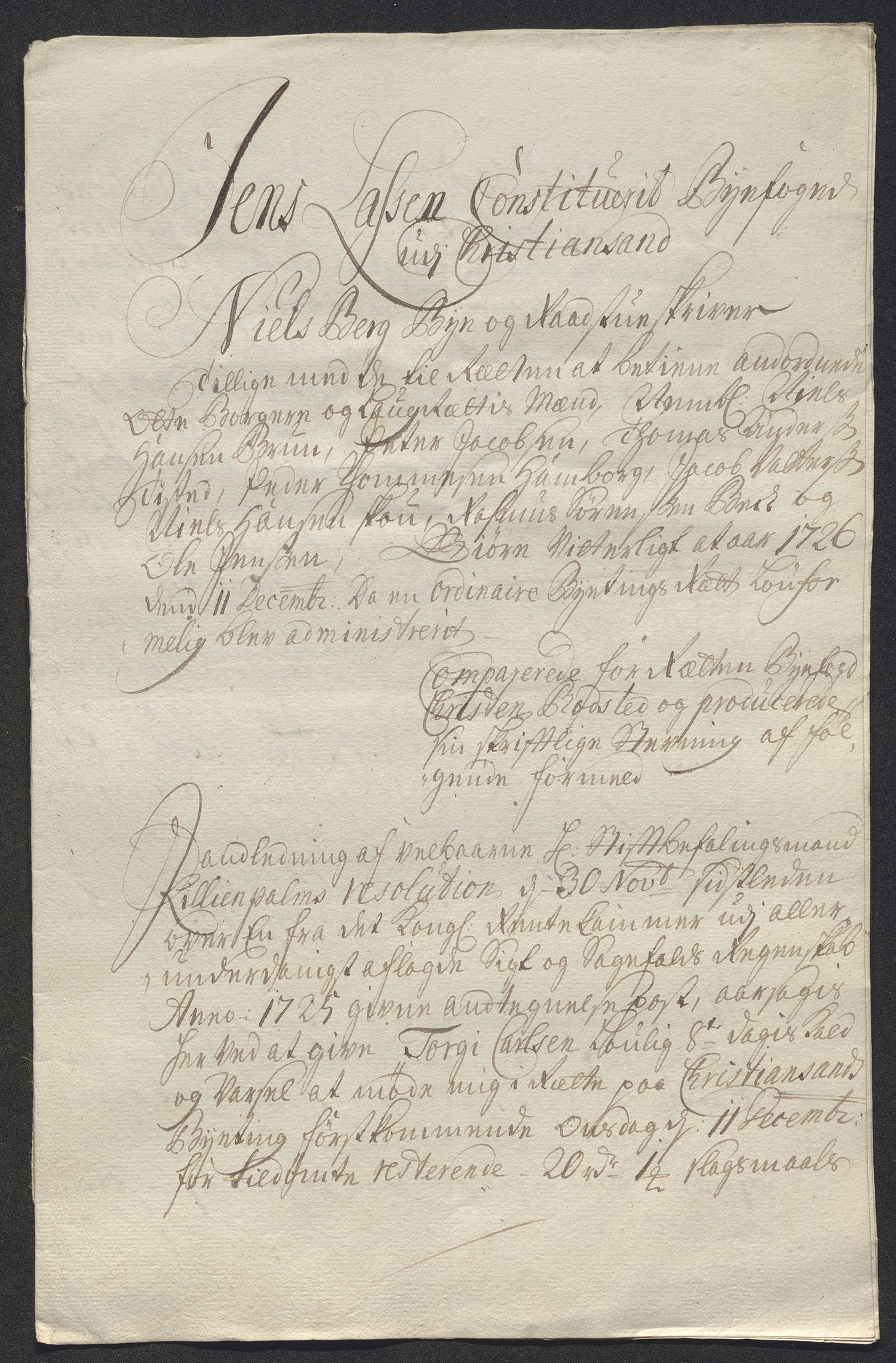 Rentekammeret inntil 1814, Reviderte regnskaper, Byregnskaper, AV/RA-EA-4066/R/Rm/L0286: [M19] Sikt og sakefall, 1719-1727, p. 487