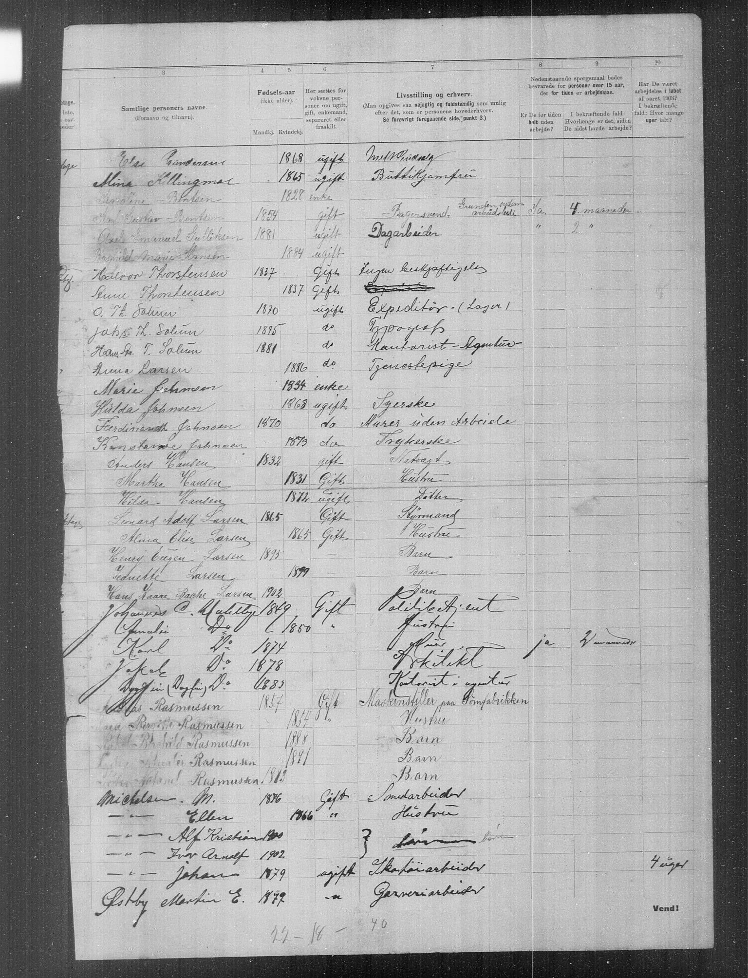 OBA, Municipal Census 1903 for Kristiania, 1903, p. 23427