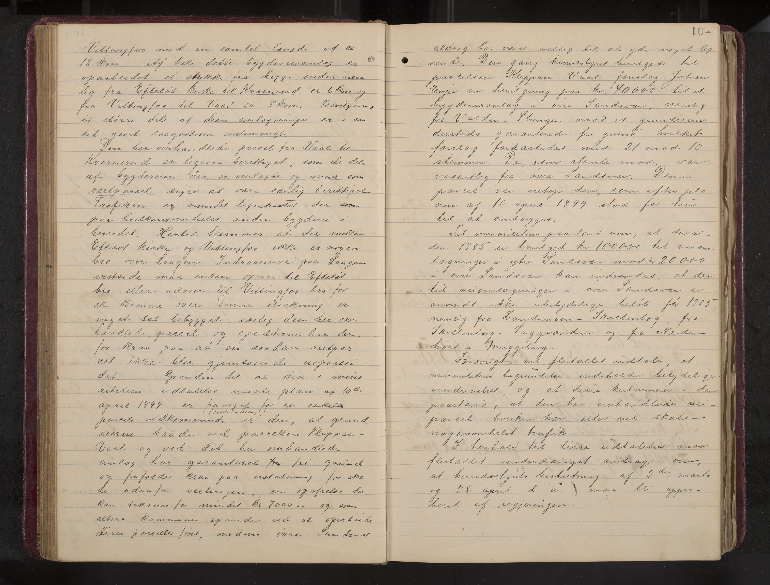 Ytre Sandsvær formannskap og sentraladministrasjon, IKAK/0629021/A/Aa/L0001: Møtebok med register, 1902-1919, p. 101