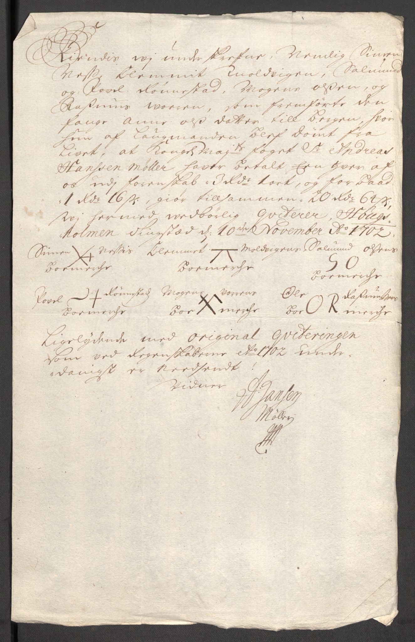 Rentekammeret inntil 1814, Reviderte regnskaper, Fogderegnskap, AV/RA-EA-4092/R54/L3559: Fogderegnskap Sunnmøre, 1702-1703, p. 485