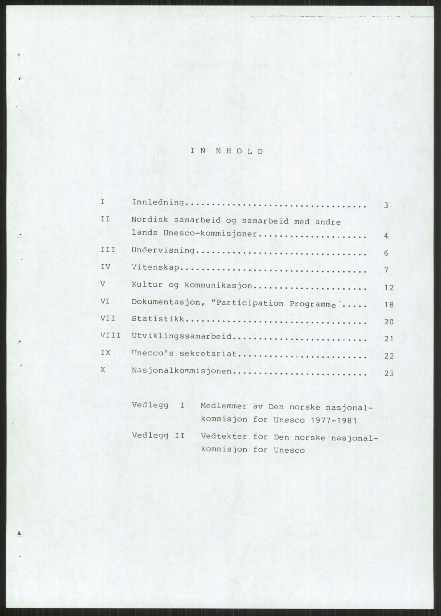 Den norske nasjonalkommisjonen for UNESCO, AV/RA-S-1730/A/Ad/L0001: --, 1953-1981