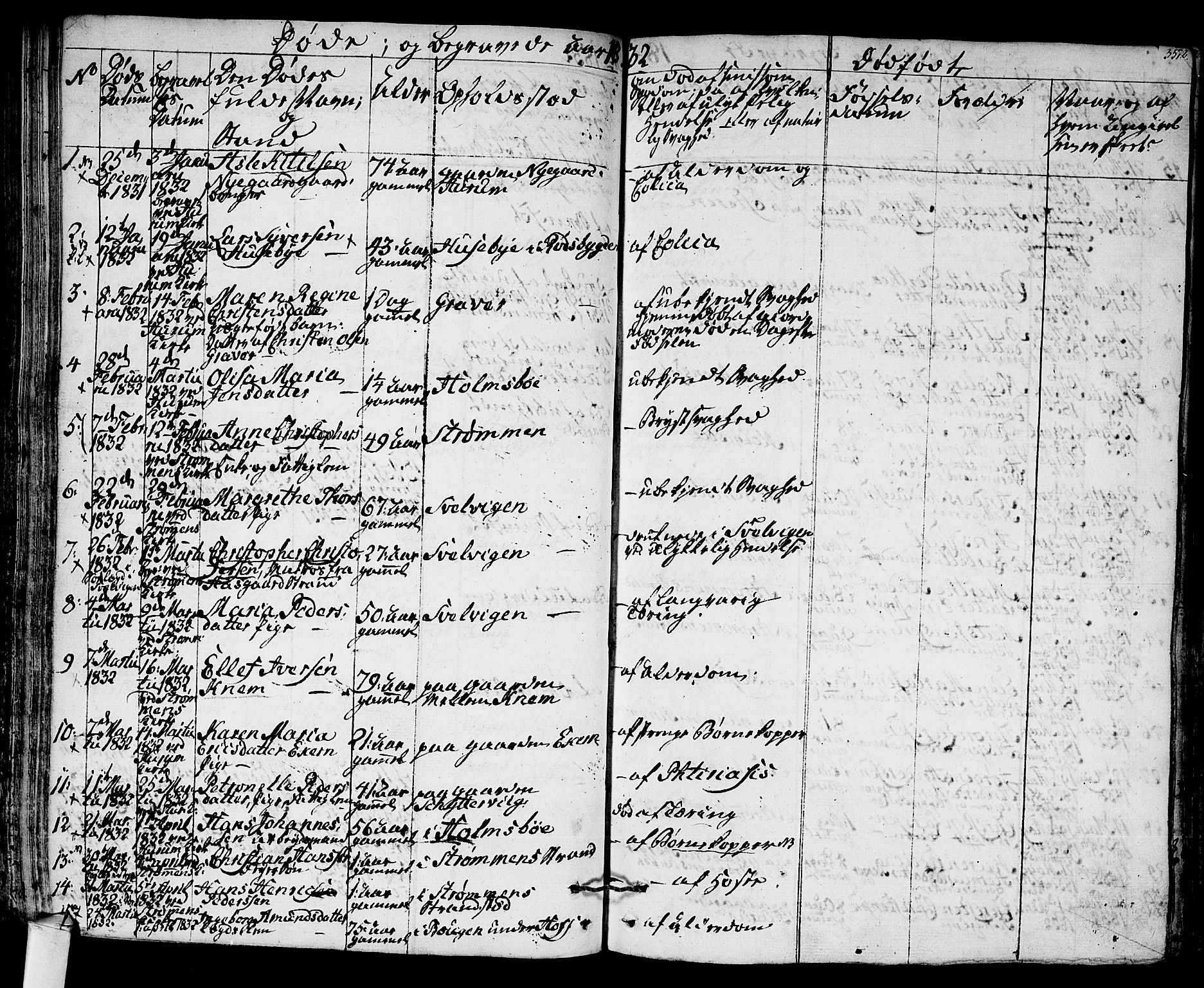 Hurum kirkebøker, SAKO/A-229/F/Fa/L0010: Parish register (official) no. 10, 1827-1846, p. 351