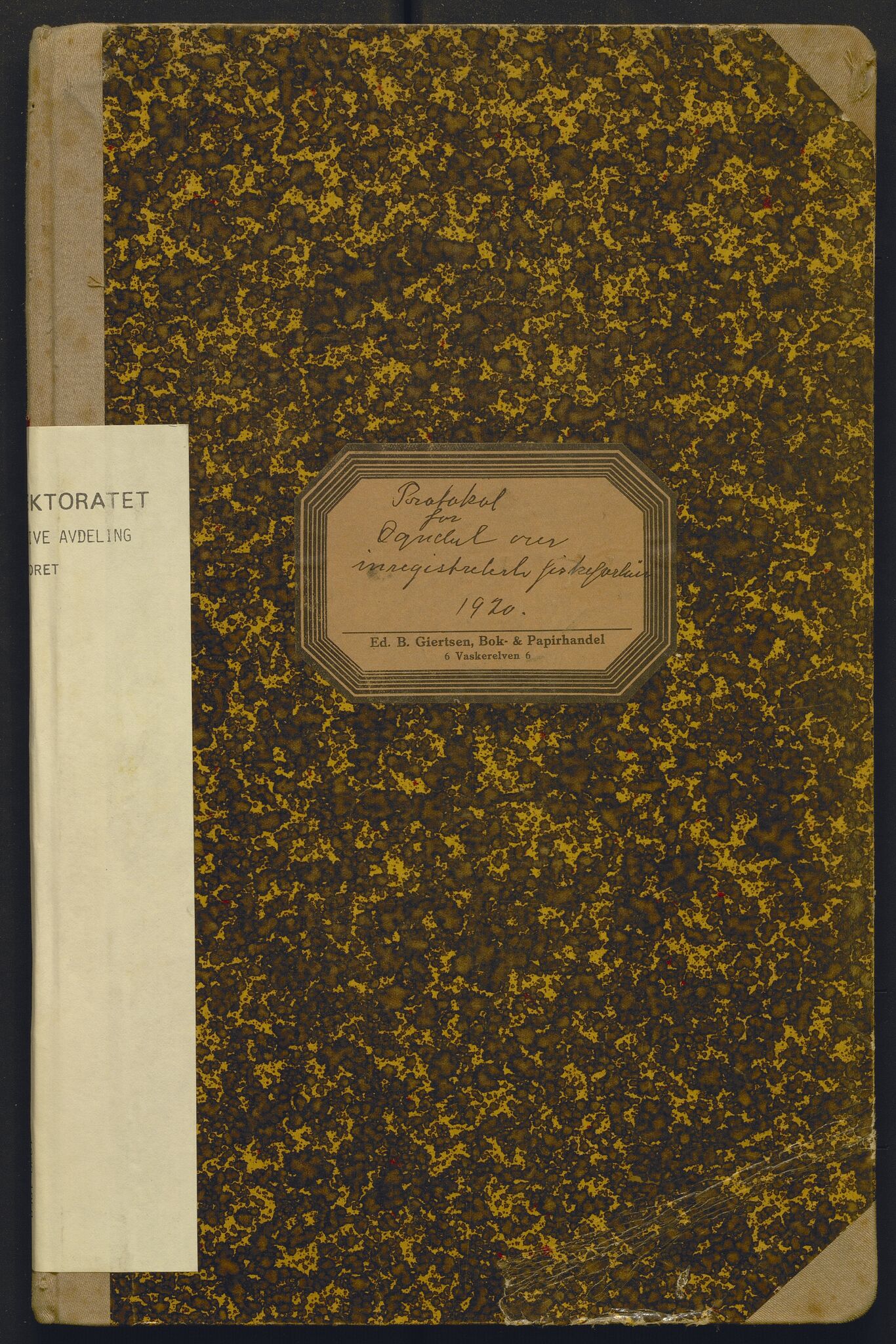 Fiskeridirektoratet - 1 Adm. ledelse - 13 Båtkontoret, AV/SAB-A-2003/I/Ia/Iad/L0036: 135.0419/1 Merkeprotokoll - Ogndal, 1920-1959