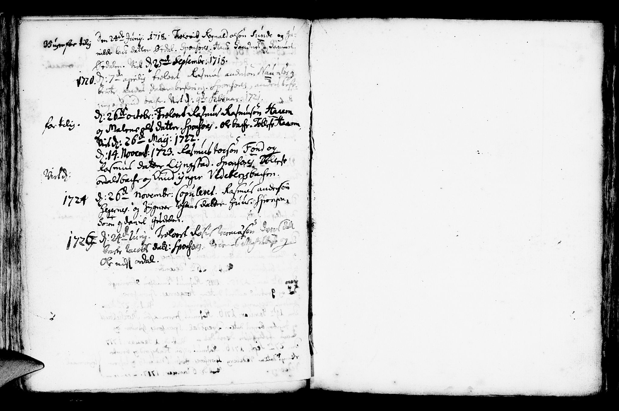 Jølster sokneprestembete, AV/SAB-A-80701/H/Haa/Haaa/L0001: Parish register (official) no. A 1, 1696-1728