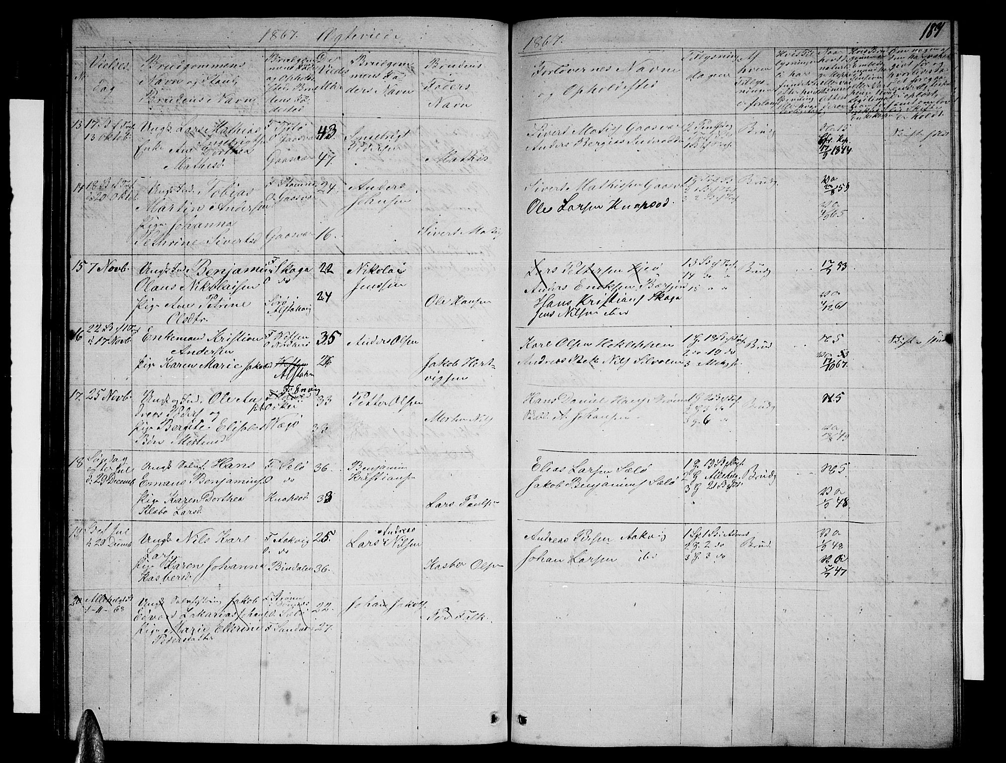 Ministerialprotokoller, klokkerbøker og fødselsregistre - Nordland, AV/SAT-A-1459/834/L0512: Parish register (copy) no. 834C03, 1862-1877, p. 187