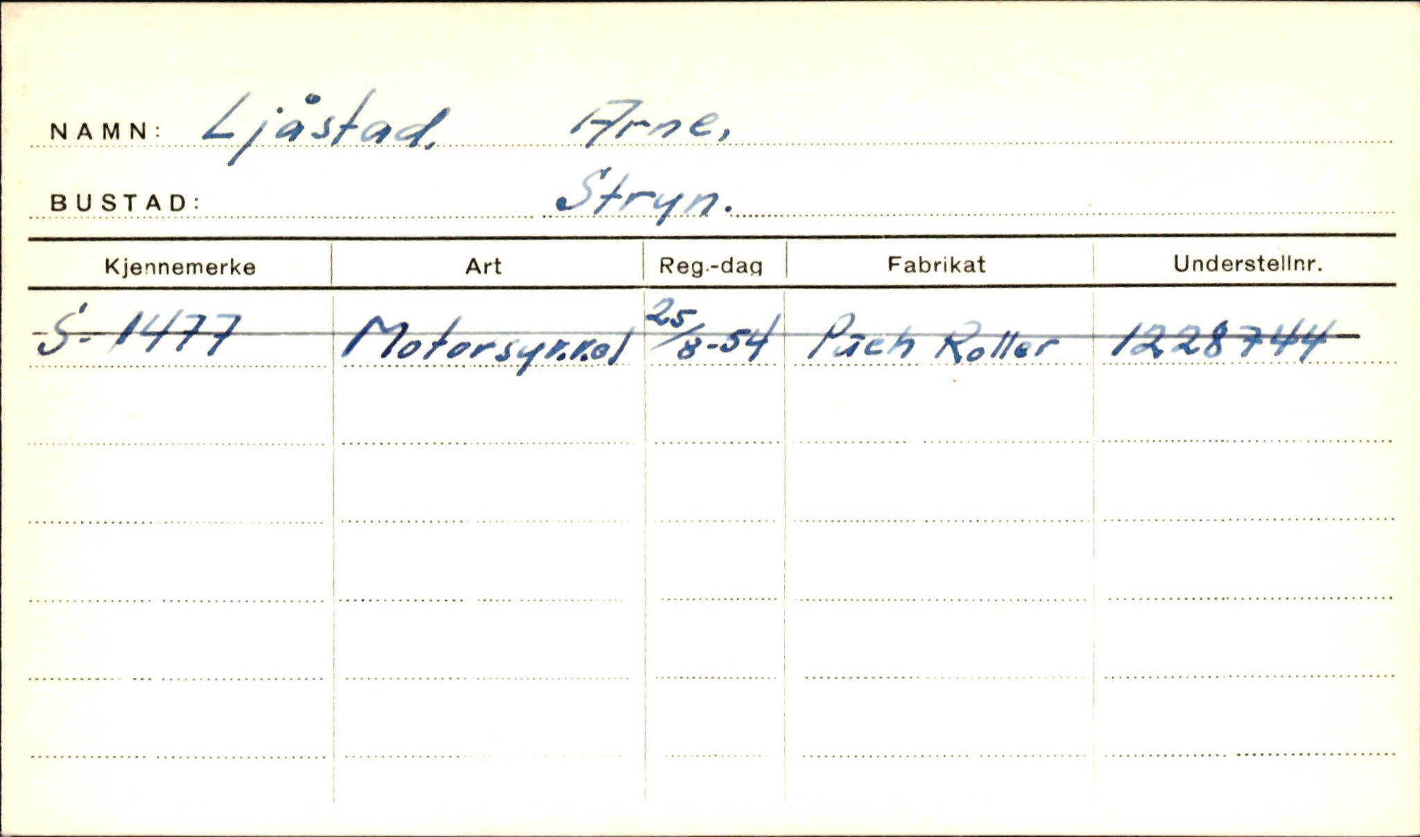 Statens vegvesen, Sogn og Fjordane vegkontor, SAB/A-5301/4/F/L0001B: Eigarregister Fjordane til 1.6.1961, 1930-1961, p. 588
