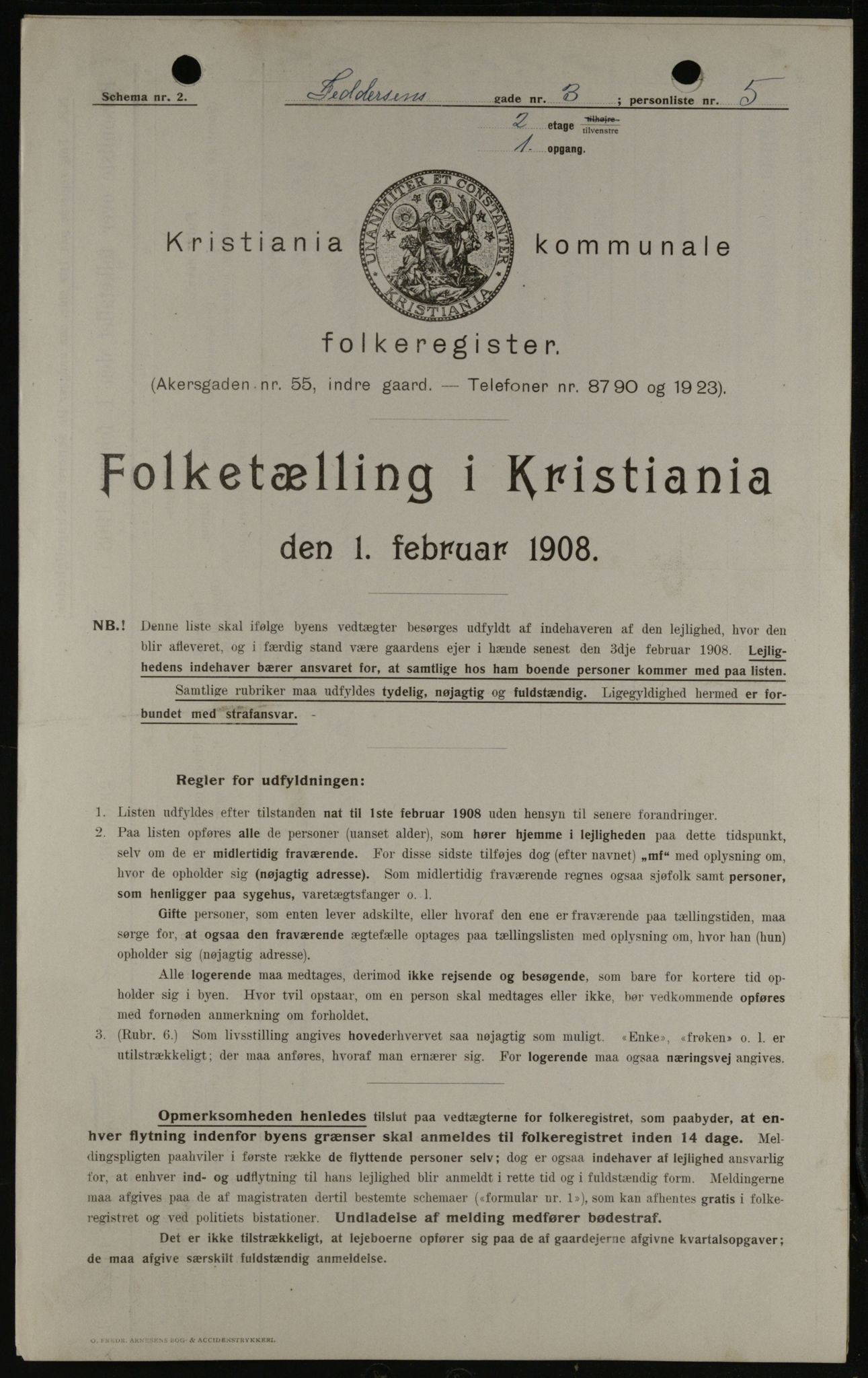 OBA, Municipal Census 1908 for Kristiania, 1908, p. 21837