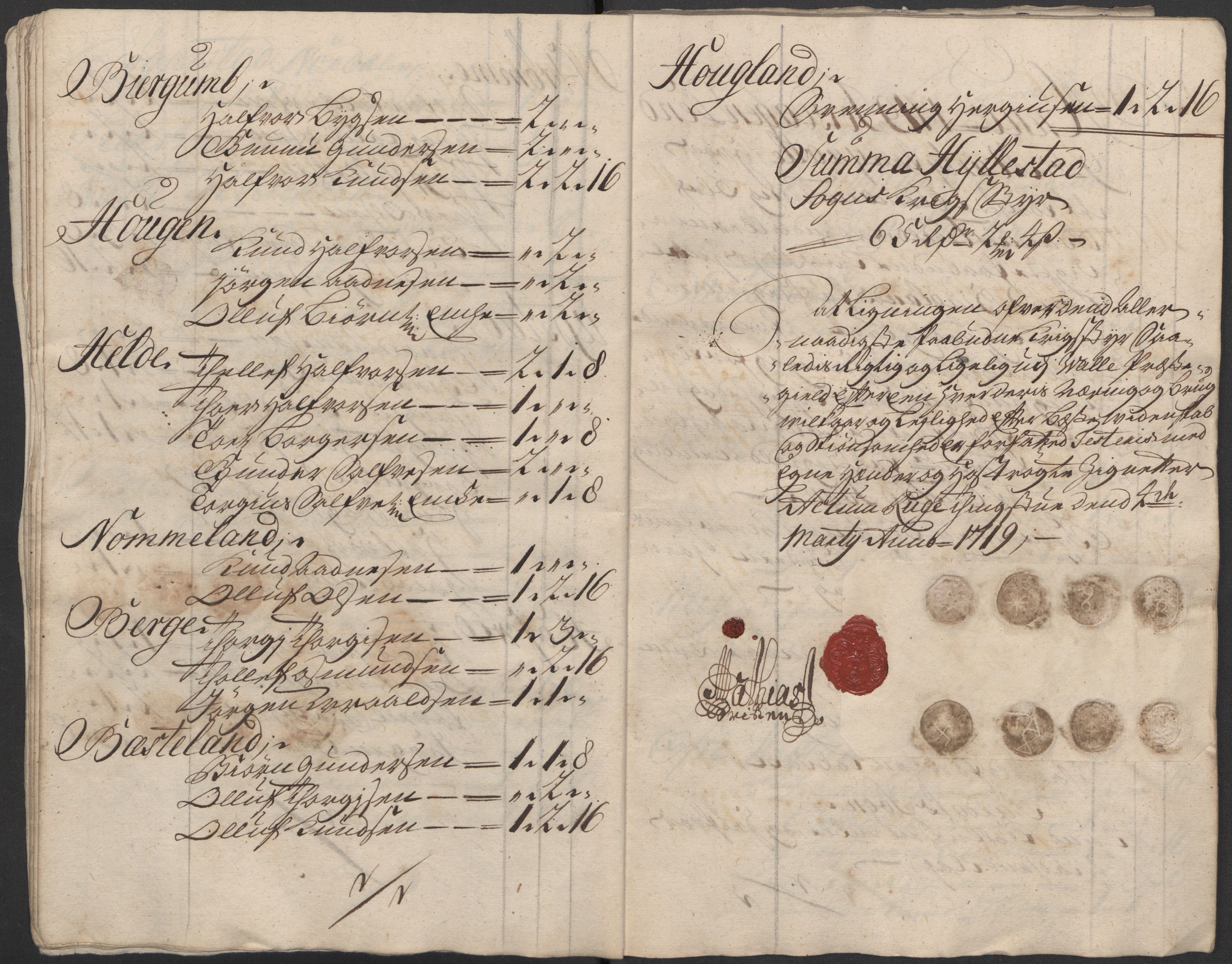 Rentekammeret inntil 1814, Reviderte regnskaper, Fogderegnskap, AV/RA-EA-4092/R40/L2453: Fogderegnskap Råbyggelag, 1718-1719, p. 296