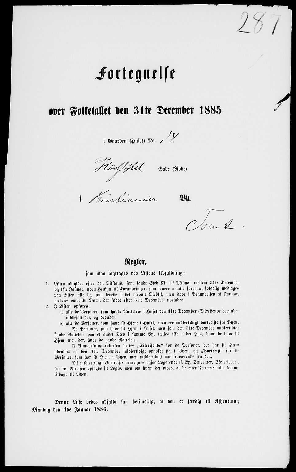 RA, 1885 census for 0301 Kristiania, 1885, p. 7920