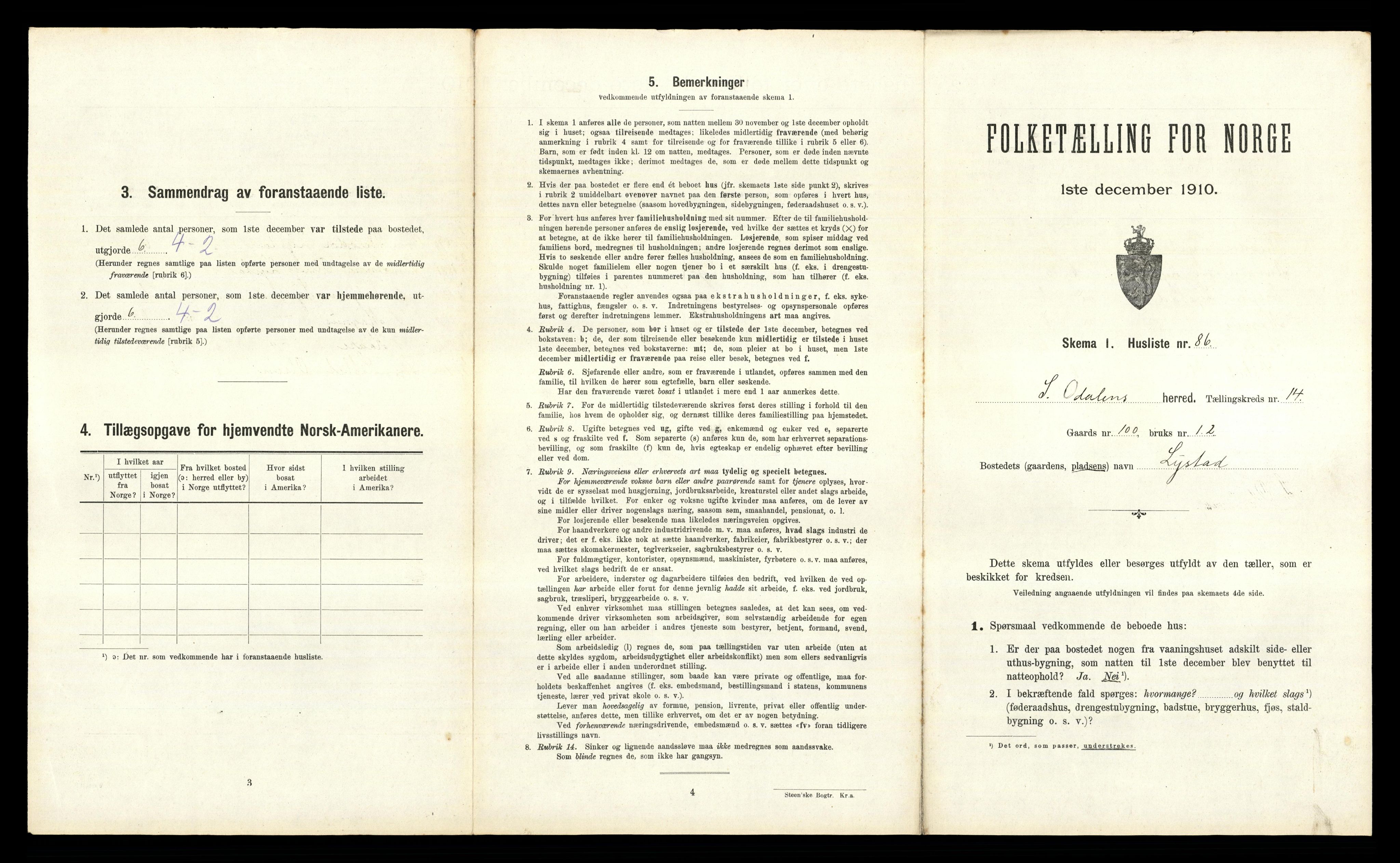 RA, 1910 census for Sør-Odal, 1910, p. 2492