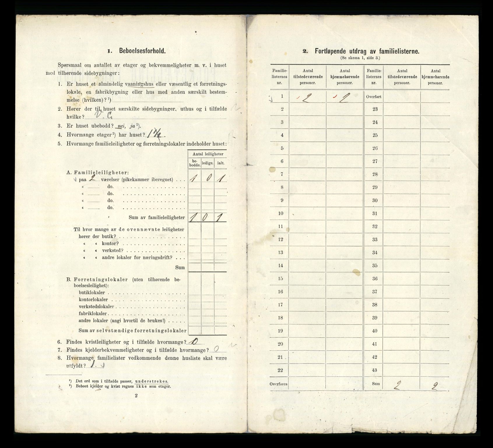 RA, 1910 census for Kristiansund, 1910, p. 7608