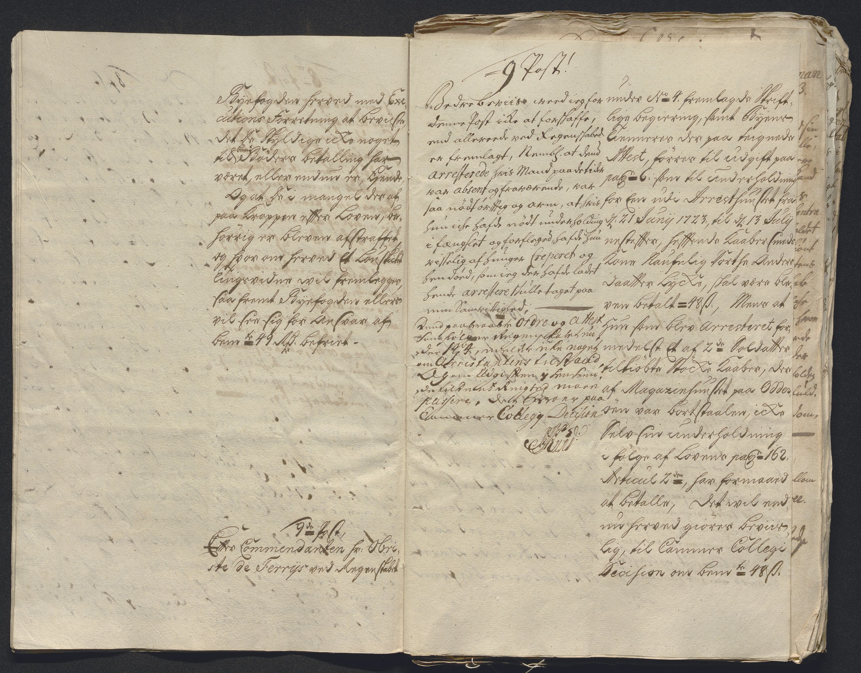 Rentekammeret inntil 1814, Reviderte regnskaper, Byregnskaper, AV/RA-EA-4066/R/Rm/L0286: [M19] Sikt og sakefall, 1719-1727, p. 241