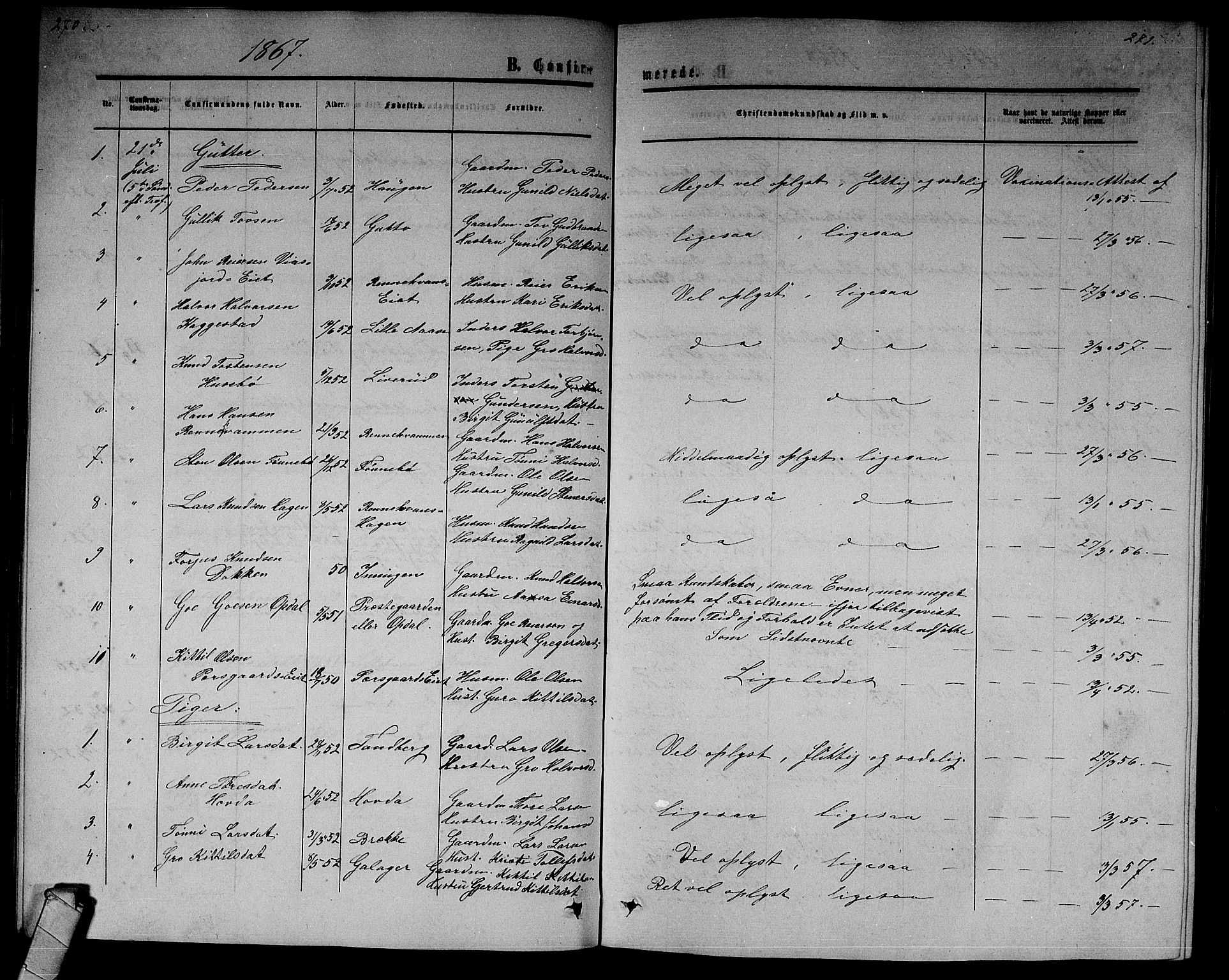 Nore kirkebøker, SAKO/A-238/G/Gb/L0001: Parish register (copy) no. II 1, 1862-1877, p. 270-271