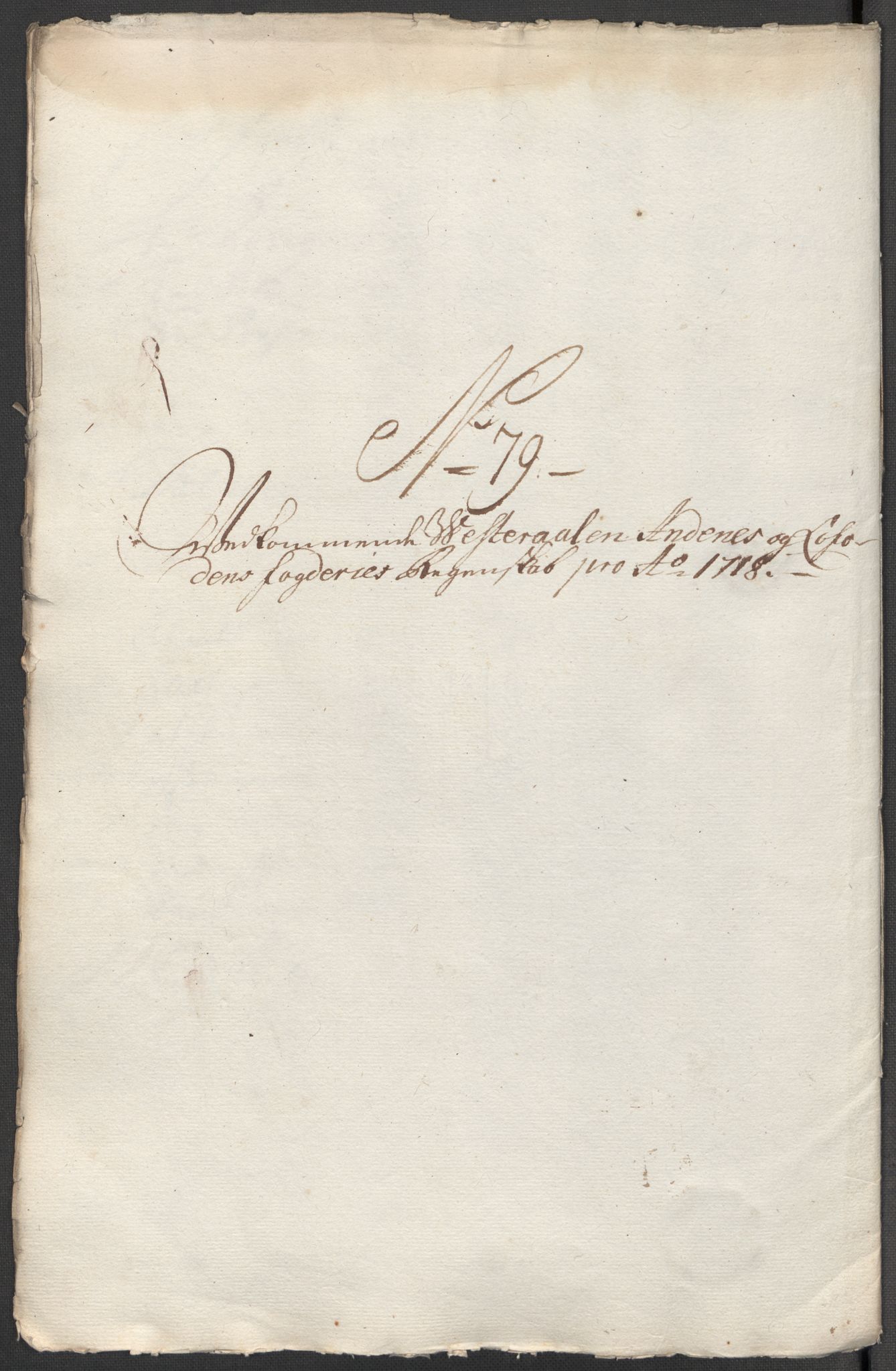 Rentekammeret inntil 1814, Reviderte regnskaper, Fogderegnskap, AV/RA-EA-4092/R67/L4684: Fogderegnskap Vesterålen, Andenes og Lofoten, 1718, p. 398