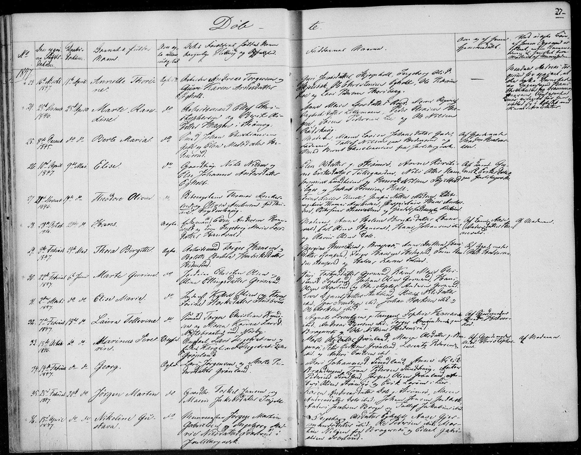 Skoger kirkebøker, AV/SAKO-A-59/F/Fa/L0003: Parish register (official) no. I 3, 1842-1861, p. 27