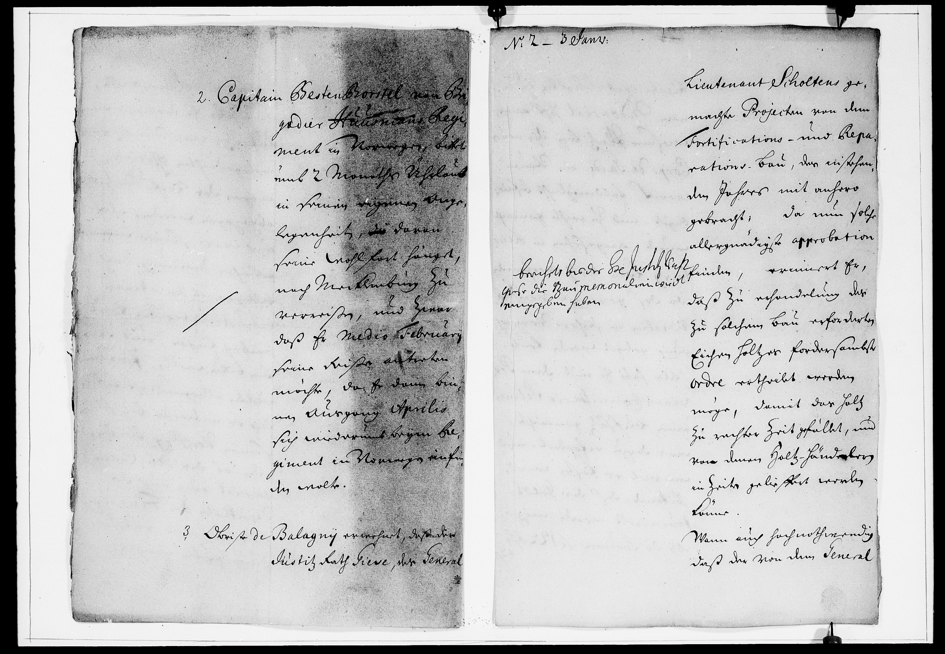 Krigskollegiet, Krigskancelliet, DRA/A-0006/-/0929-0933: Refererede sager, 1702, p. 9