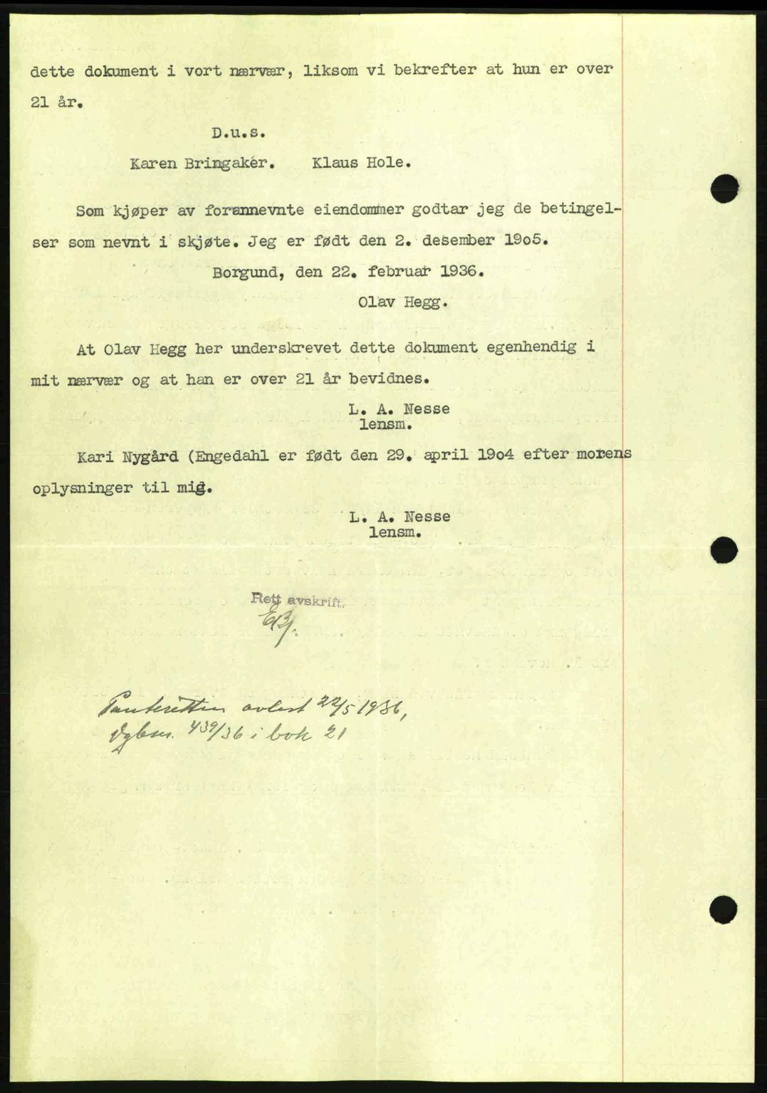 Indre Sogn tingrett, SAB/A-3301/1/G/Gb/Gba/L0030: Mortgage book no. 30, 1935-1937, Deed date: 01.02.1936