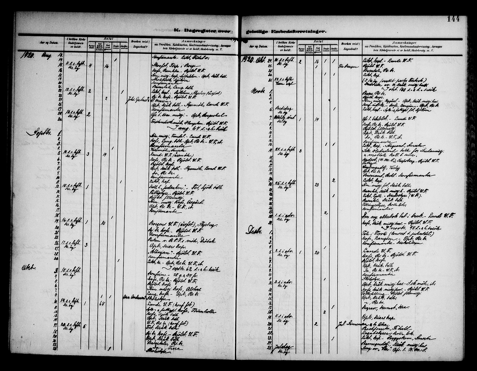 Kråkerøy prestekontor Kirkebøker, AV/SAO-A-10912/F/Fa/L0002: Parish register (official) no. 2, 1908-1993, p. 144