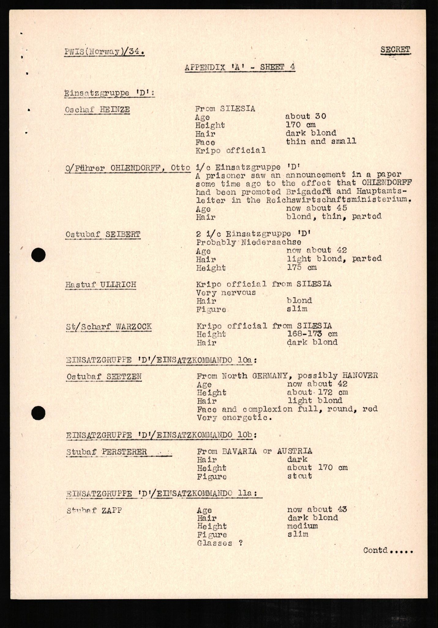 Forsvaret, Forsvarets overkommando II, AV/RA-RAFA-3915/D/Db/L0006: CI Questionaires. Tyske okkupasjonsstyrker i Norge. Tyskere., 1945-1946, p. 219