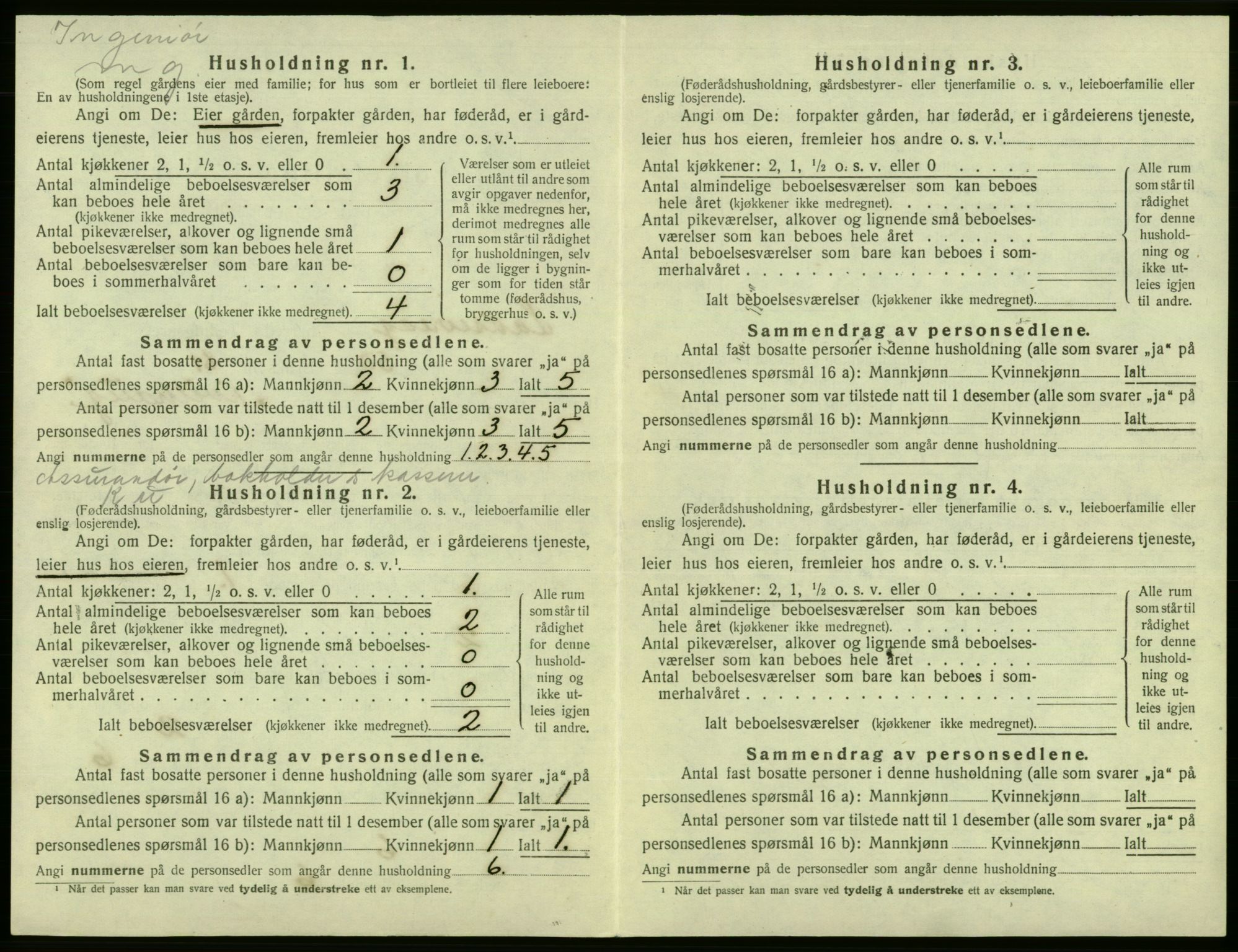 SAB, 1920 census for Laksevåg, 1920, p. 1393