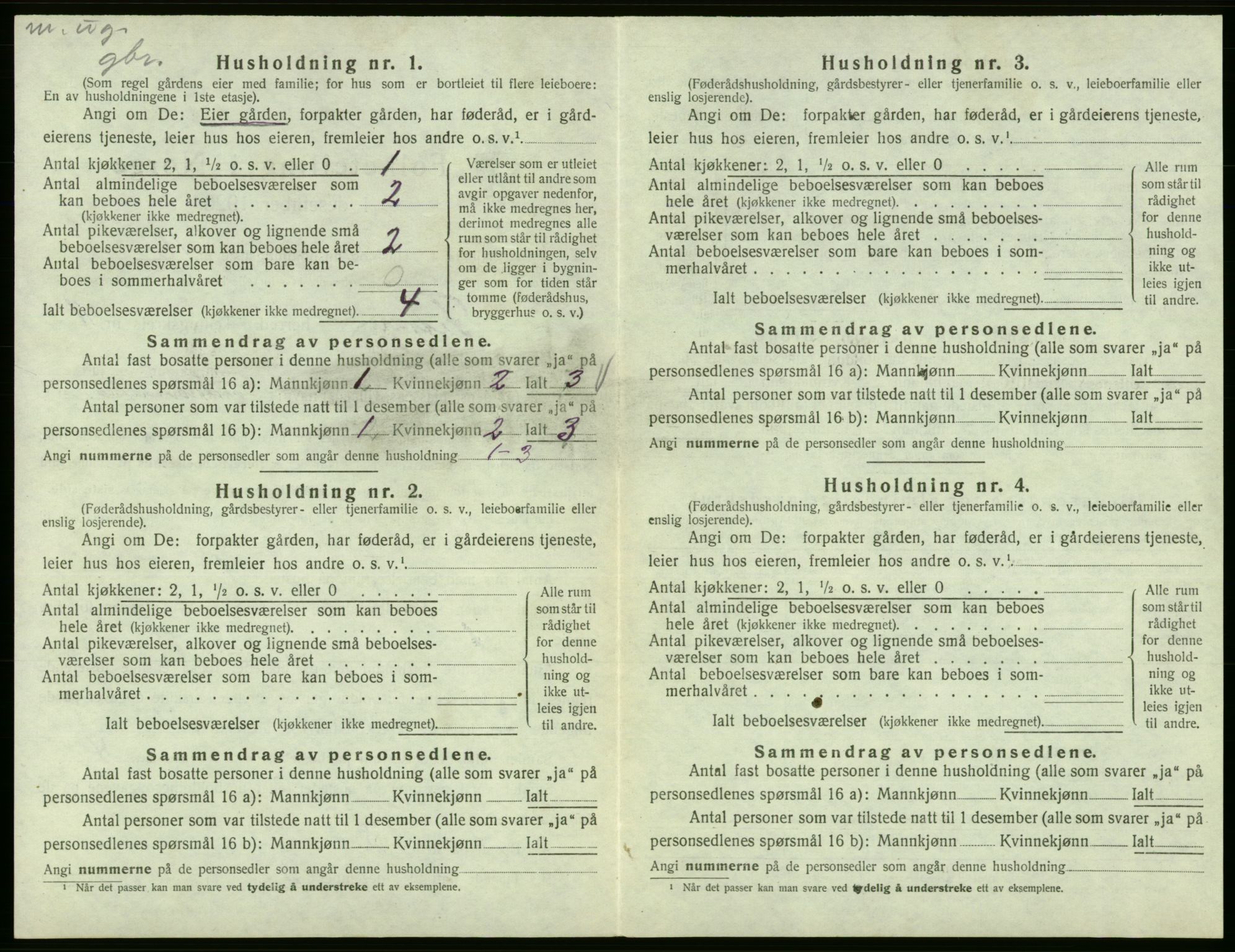 SAB, 1920 census for Fitjar, 1920, p. 633