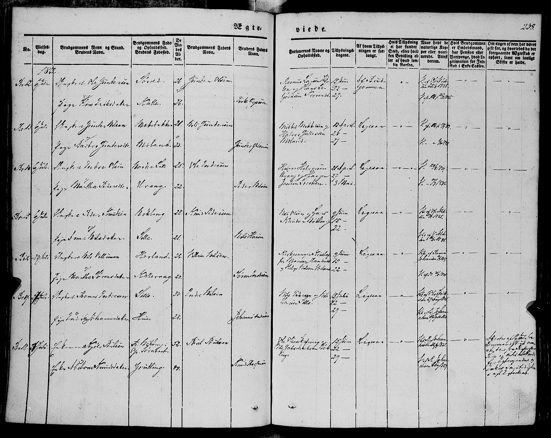 Finnås sokneprestembete, SAB/A-99925/H/Ha/Haa/Haaa/L0007: Parish register (official) no. A 7, 1850-1862, p. 238