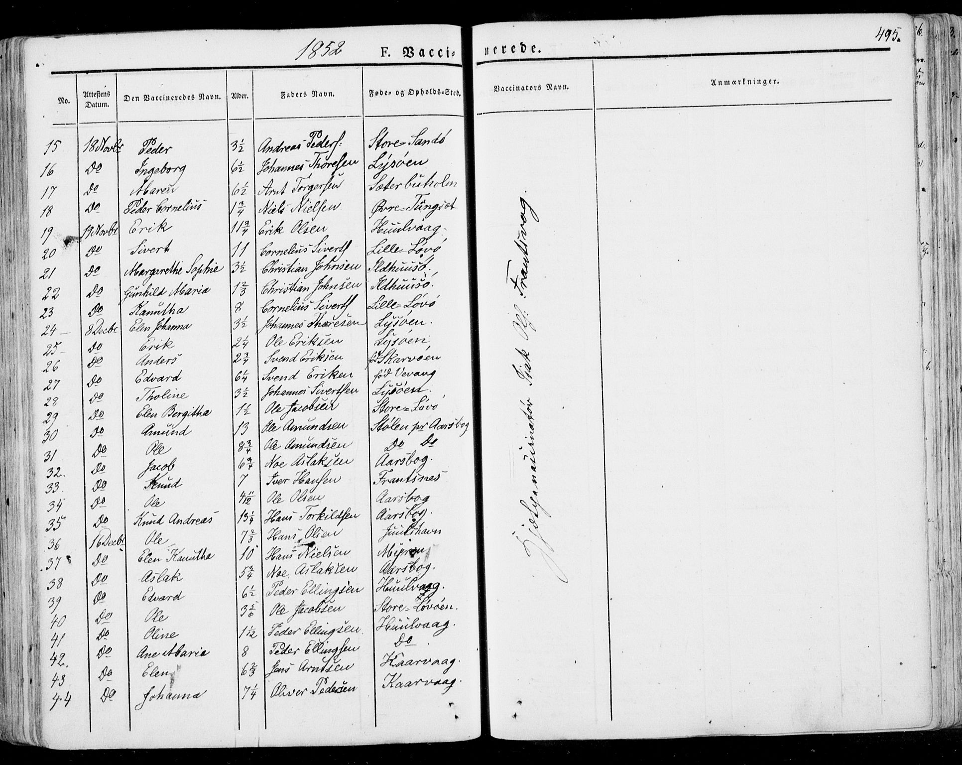 Ministerialprotokoller, klokkerbøker og fødselsregistre - Møre og Romsdal, SAT/A-1454/568/L0803: Parish register (official) no. 568A10, 1830-1853, p. 495