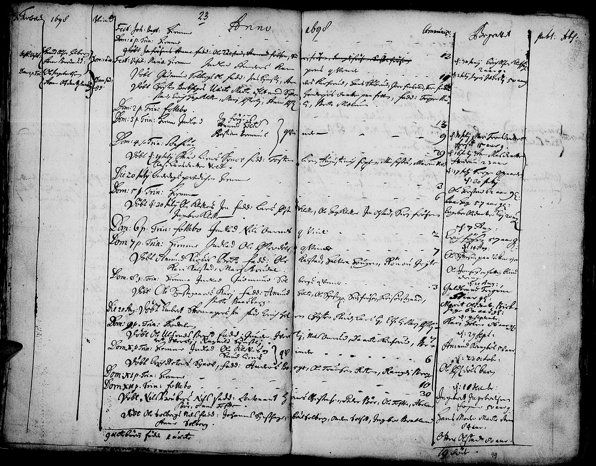 Gausdal prestekontor, AV/SAH-PREST-090/H/Ha/Haa/L0001: Parish register (official) no. 1, 1693-1728, p. 23