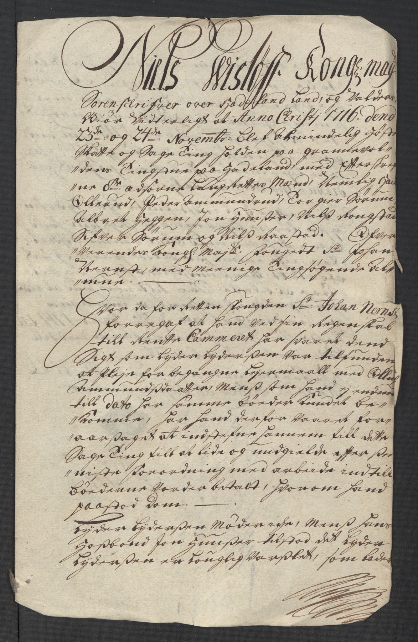 Rentekammeret inntil 1814, Reviderte regnskaper, Fogderegnskap, AV/RA-EA-4092/R18/L1315: Fogderegnskap Hadeland, Toten og Valdres, 1716, p. 417