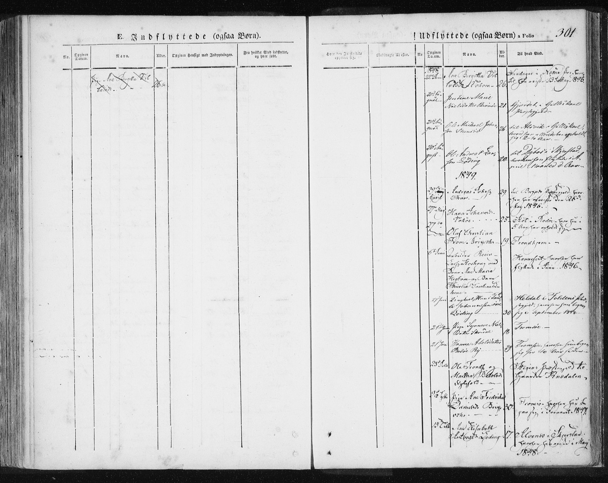 Ministerialprotokoller, klokkerbøker og fødselsregistre - Nordland, SAT/A-1459/801/L0007: Parish register (official) no. 801A07, 1845-1863, p. 301