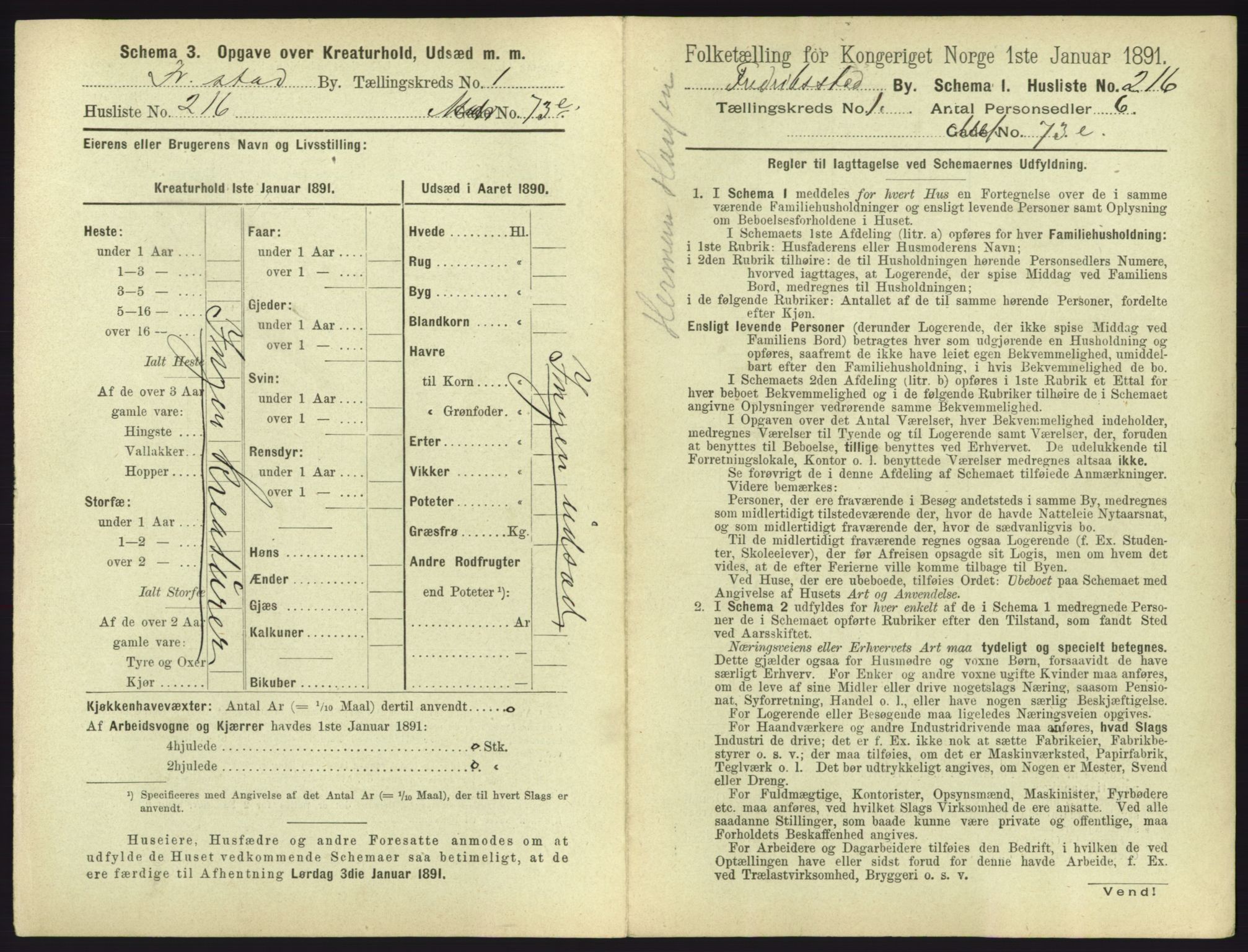 RA, 1891 census for 0103 Fredrikstad, 1891, p. 470