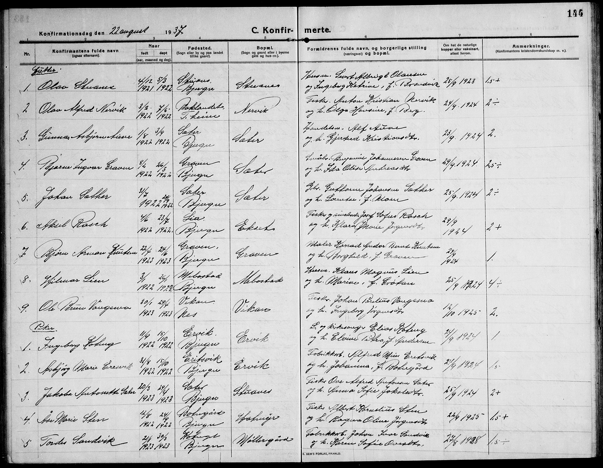 Ministerialprotokoller, klokkerbøker og fødselsregistre - Sør-Trøndelag, SAT/A-1456/651/L0648: Parish register (copy) no. 651C02, 1915-1945, p. 144