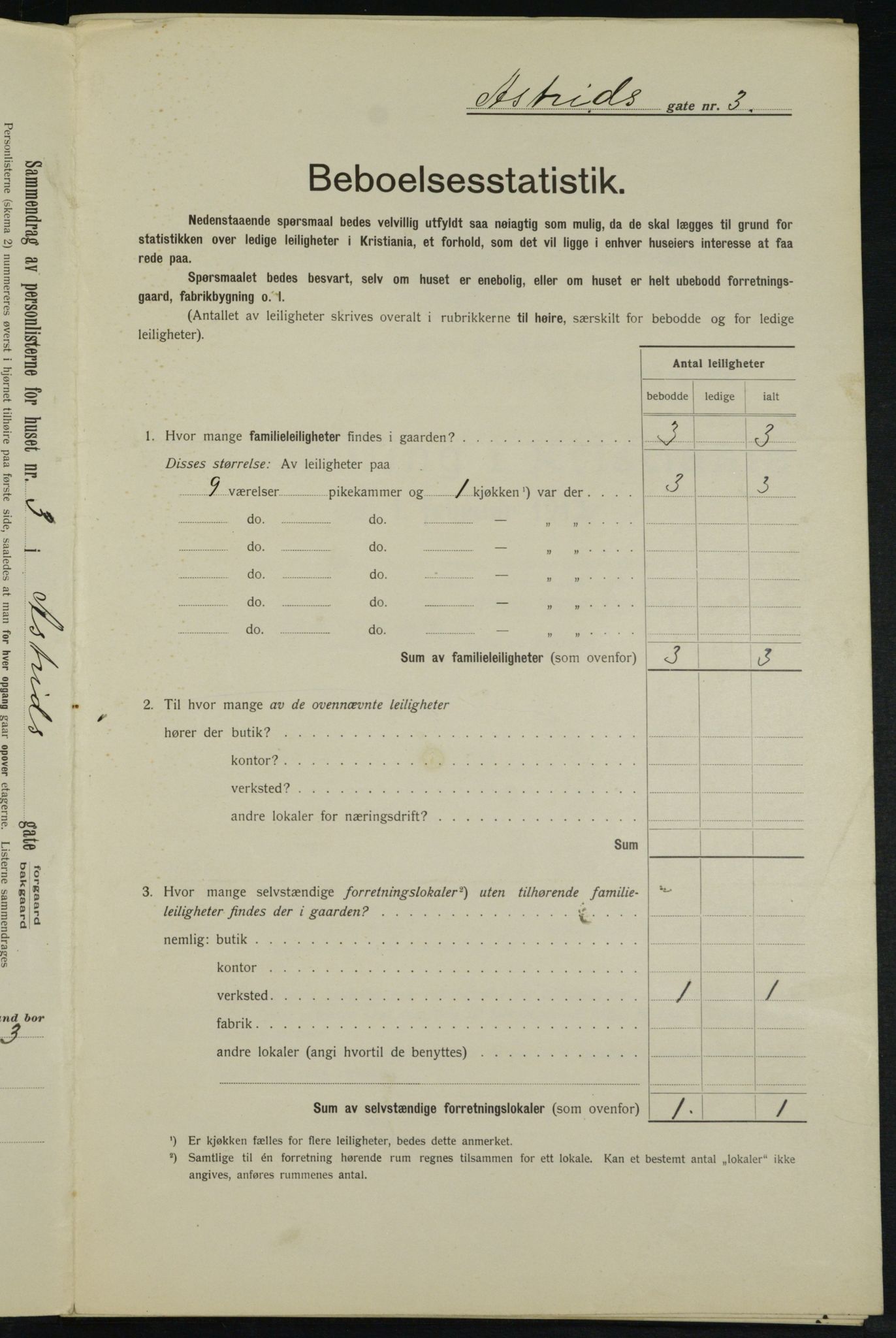 OBA, Municipal Census 1913 for Kristiania, 1913, p. 17196