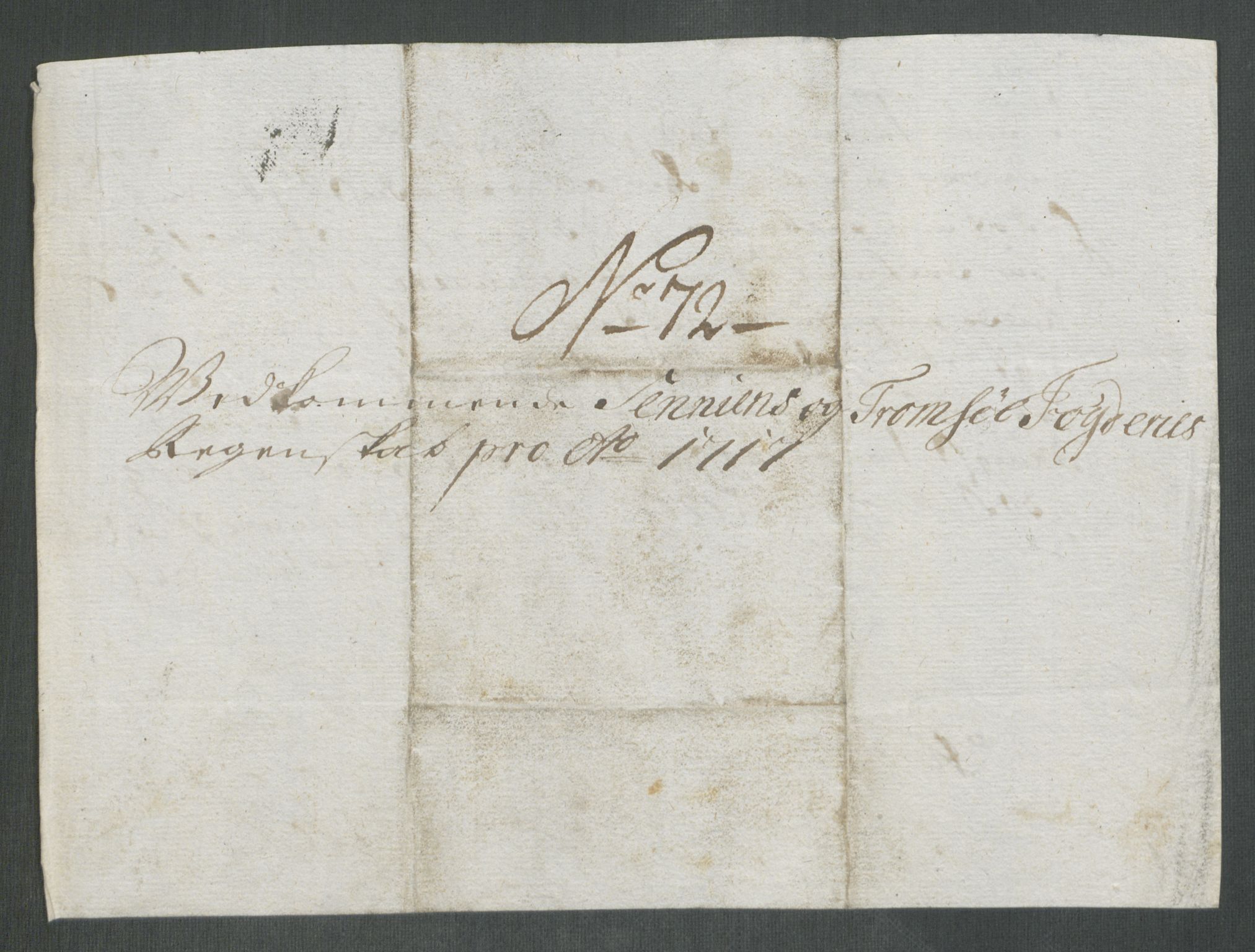 Rentekammeret inntil 1814, Reviderte regnskaper, Fogderegnskap, AV/RA-EA-4092/R68/L4763: Fogderegnskap Senja og Troms, 1717, p. 370