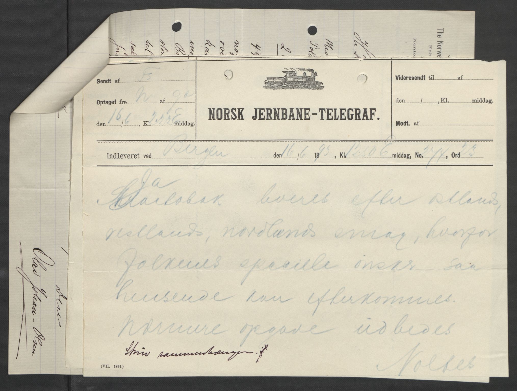 Arbeidskomitéen for Fridtjof Nansens polarekspedisjon, AV/RA-PA-0061/D/L0004: Innk. brev og telegrammer vedr. proviant og utrustning, 1892-1893, p. 754