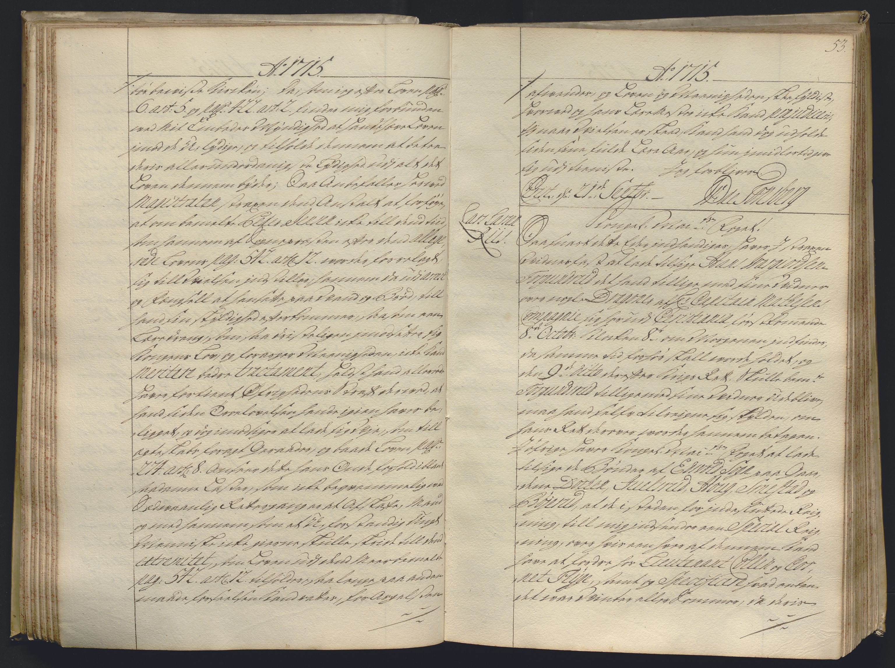 Kristiania stiftamt, AV/SAO-A-10386/B/Ba/L0004: Kopibok, 1715-1717, p. 52b-53a