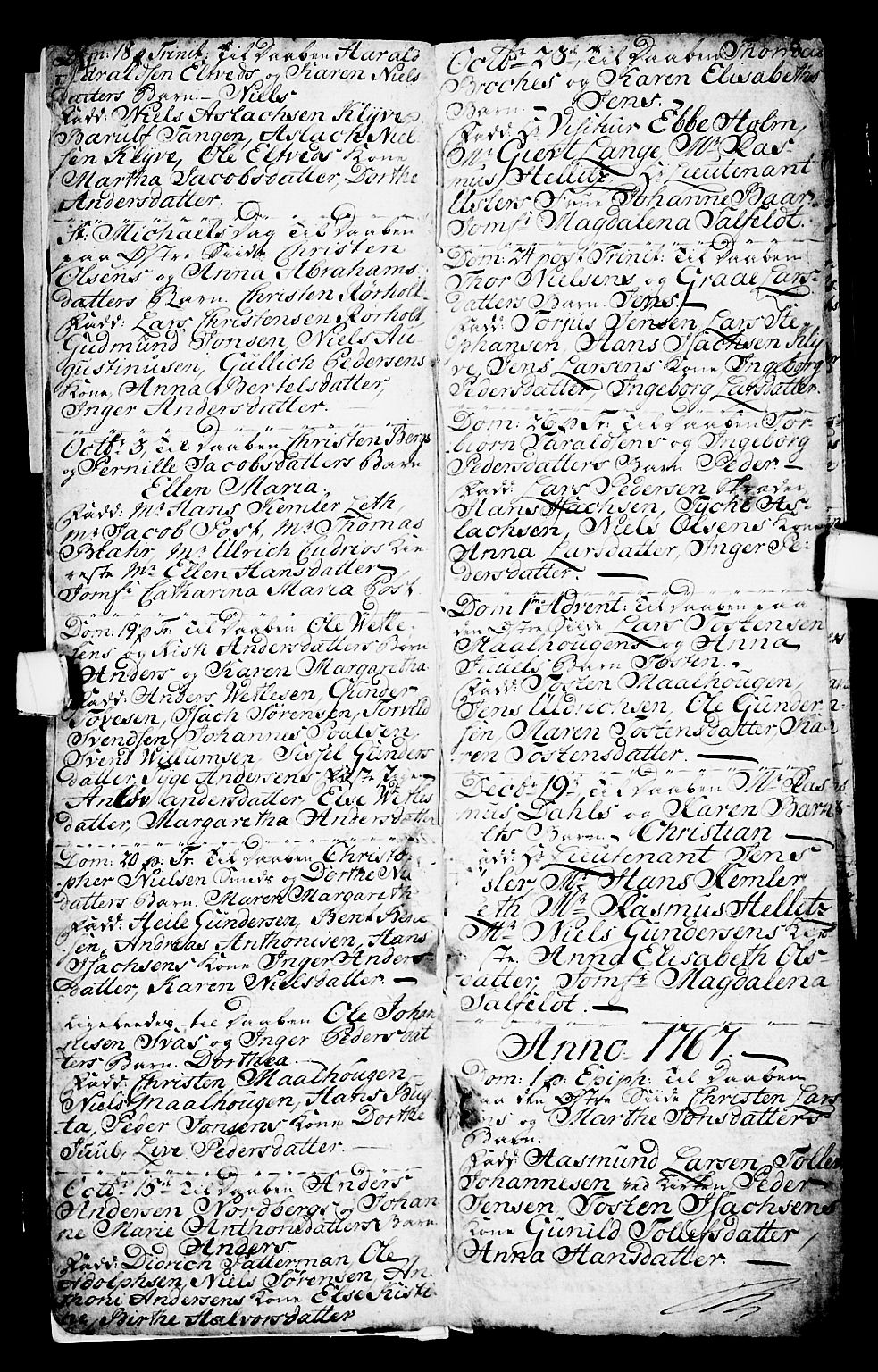 Porsgrunn kirkebøker , SAKO/A-104/G/Ga/L0001: Parish register (copy) no. I 1, 1766-1790, p. 4-5