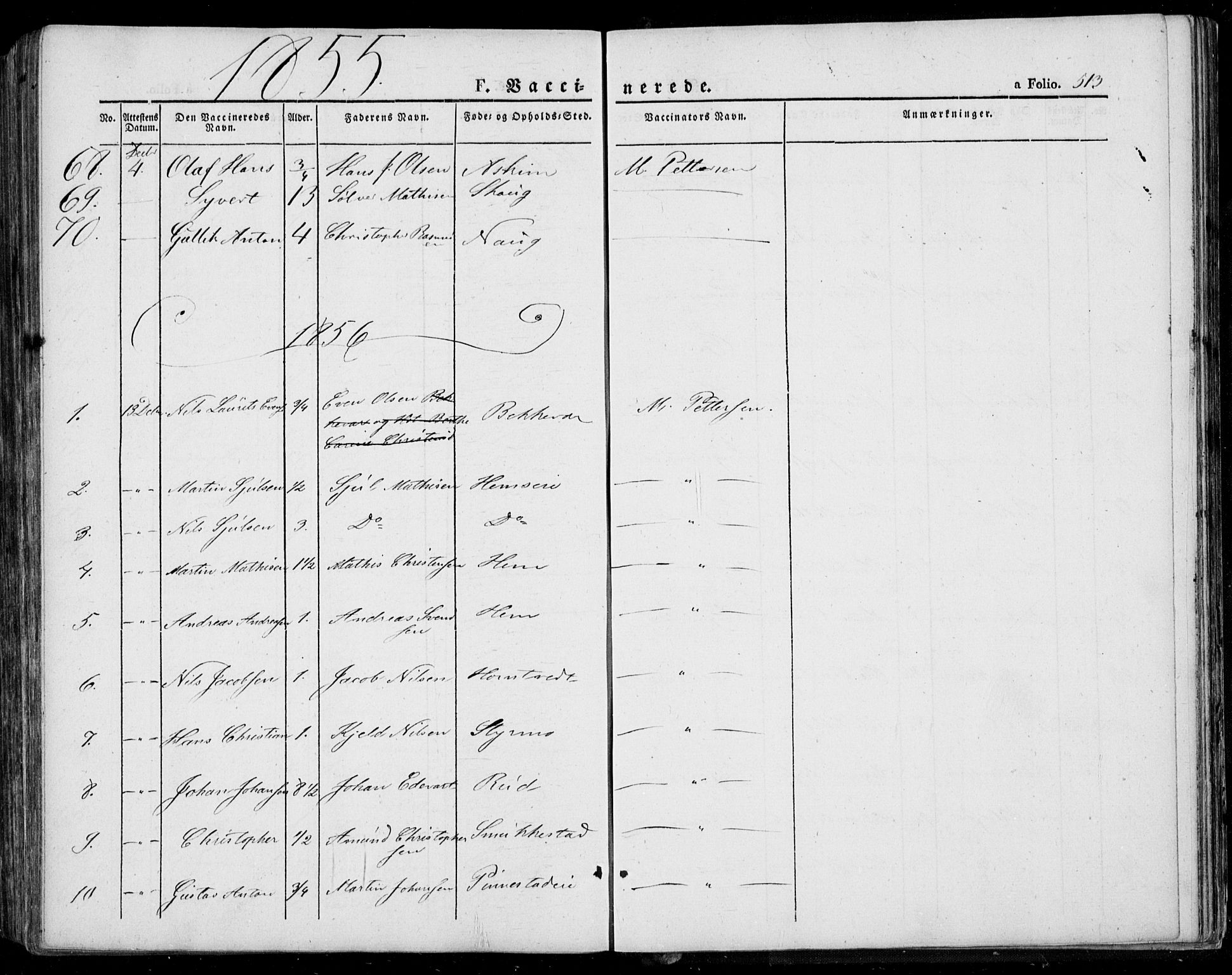 Lardal kirkebøker, AV/SAKO-A-350/F/Fa/L0006: Parish register (official) no. I 6, 1835-1860, p. 513