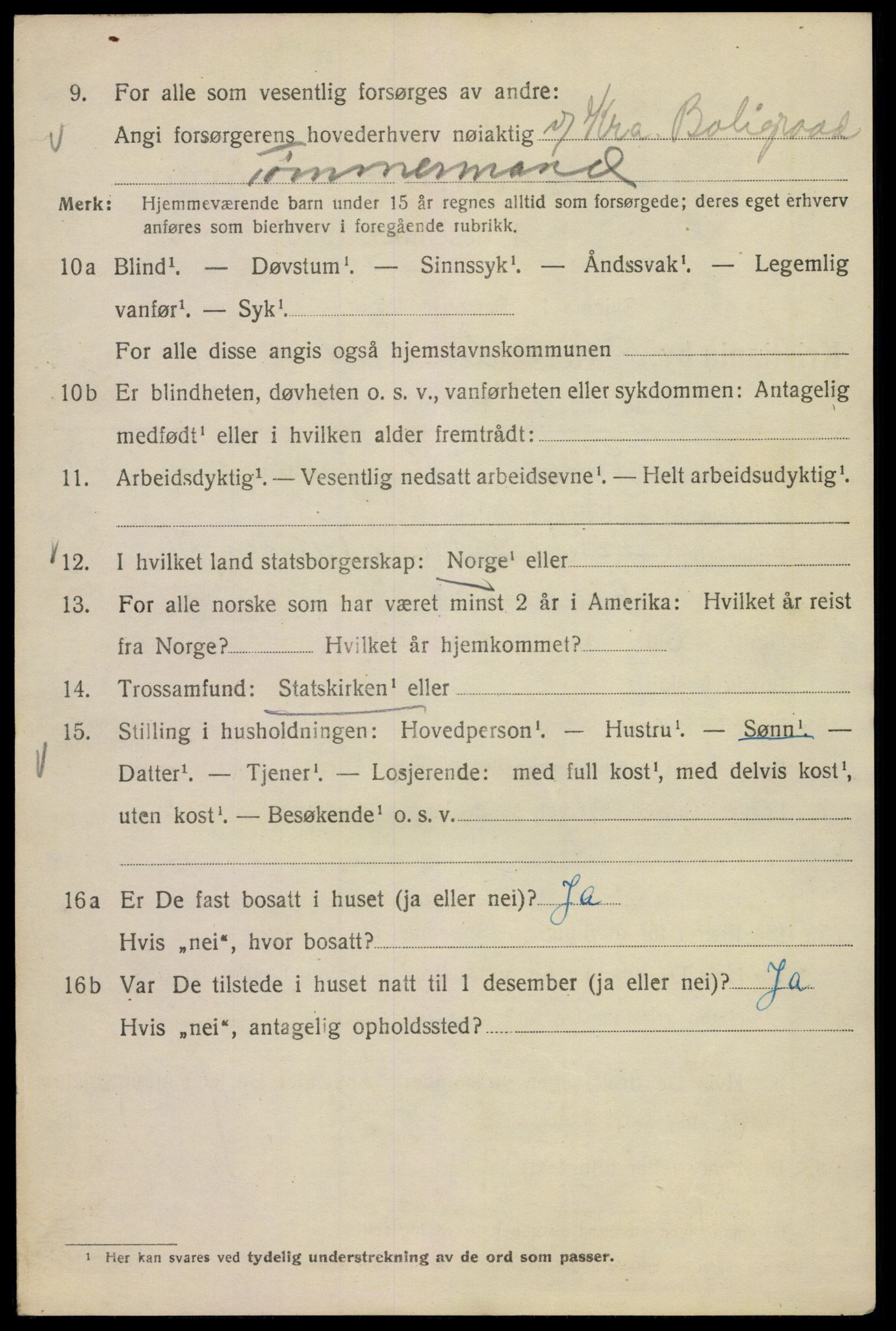 SAO, 1920 census for Kristiania, 1920, p. 328778