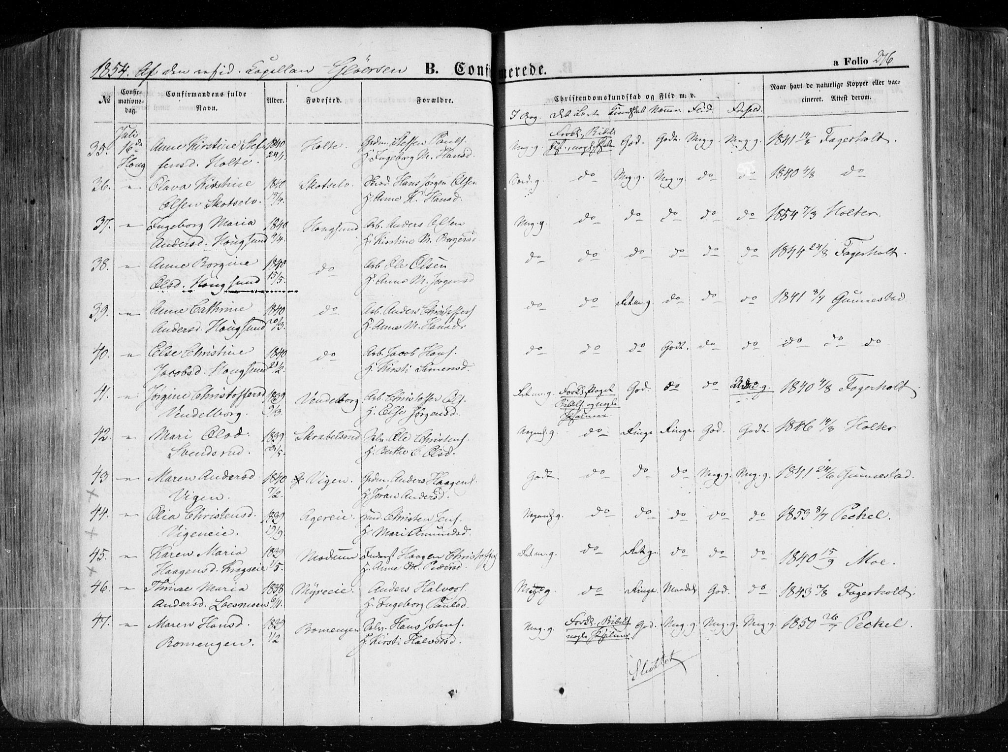 Eiker kirkebøker, AV/SAKO-A-4/F/Fa/L0014: Parish register (official) no. I 14, 1846-1854, p. 276