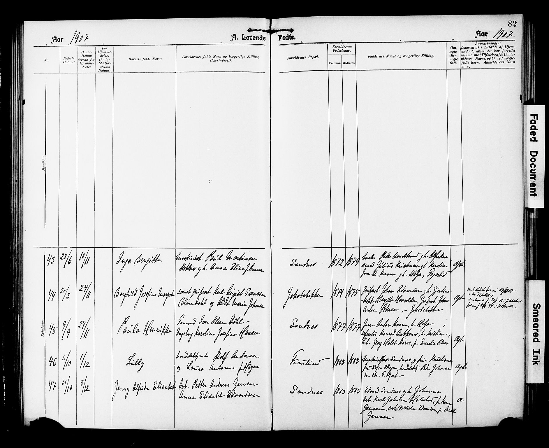 Ministerialprotokoller, klokkerbøker og fødselsregistre - Nordland, AV/SAT-A-1459/850/L0709: Parish register (official) no. 850A01, 1899-1909, p. 82