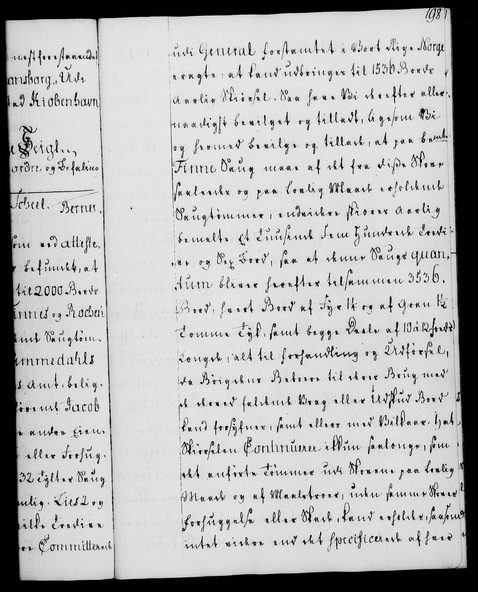 Rentekammeret, Kammerkanselliet, RA/EA-3111/G/Gg/Gga/L0008: Norsk ekspedisjonsprotokoll med register (merket RK 53.8), 1768-1771, p. 198