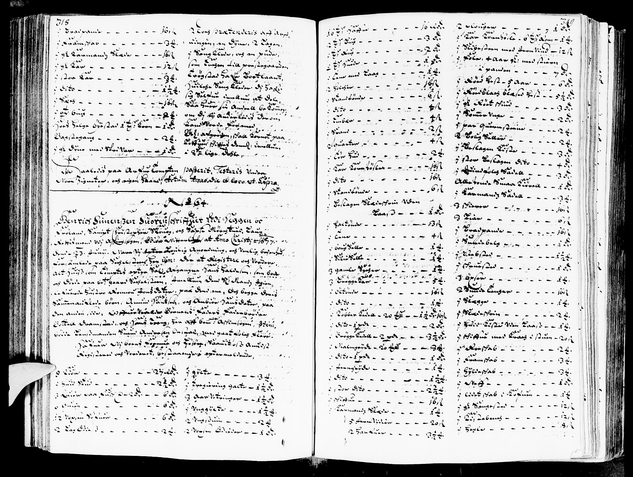 Heggen og Frøland sorenskriveri I, SAO/A-11556/H/Hb/L0002a: Skifteprotokoll, 1676-1683, p. 318-319
