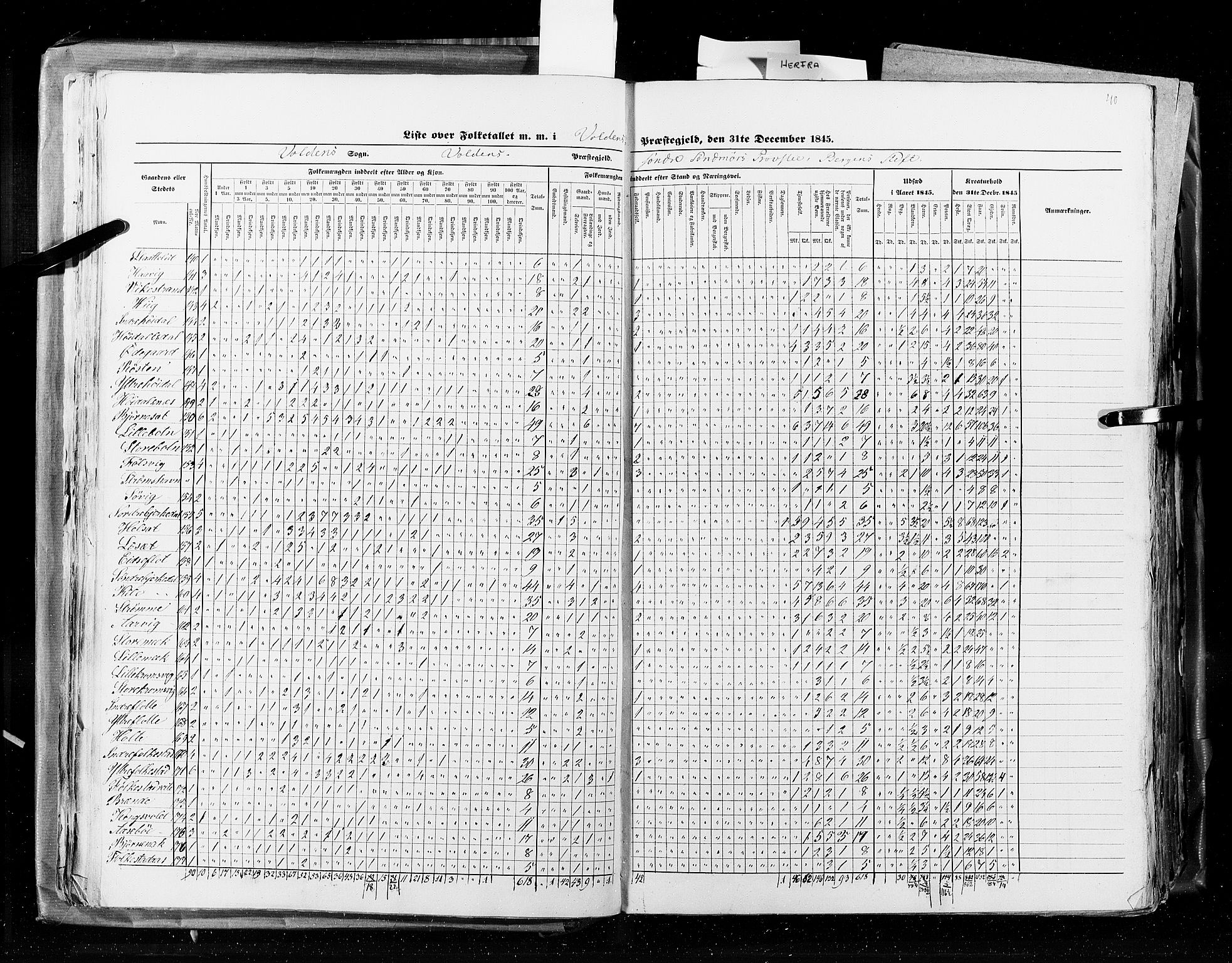 RA, Census 1845, vol. 8: Romsdal amt og Søndre Trondhjems amt, 1845, p. 40