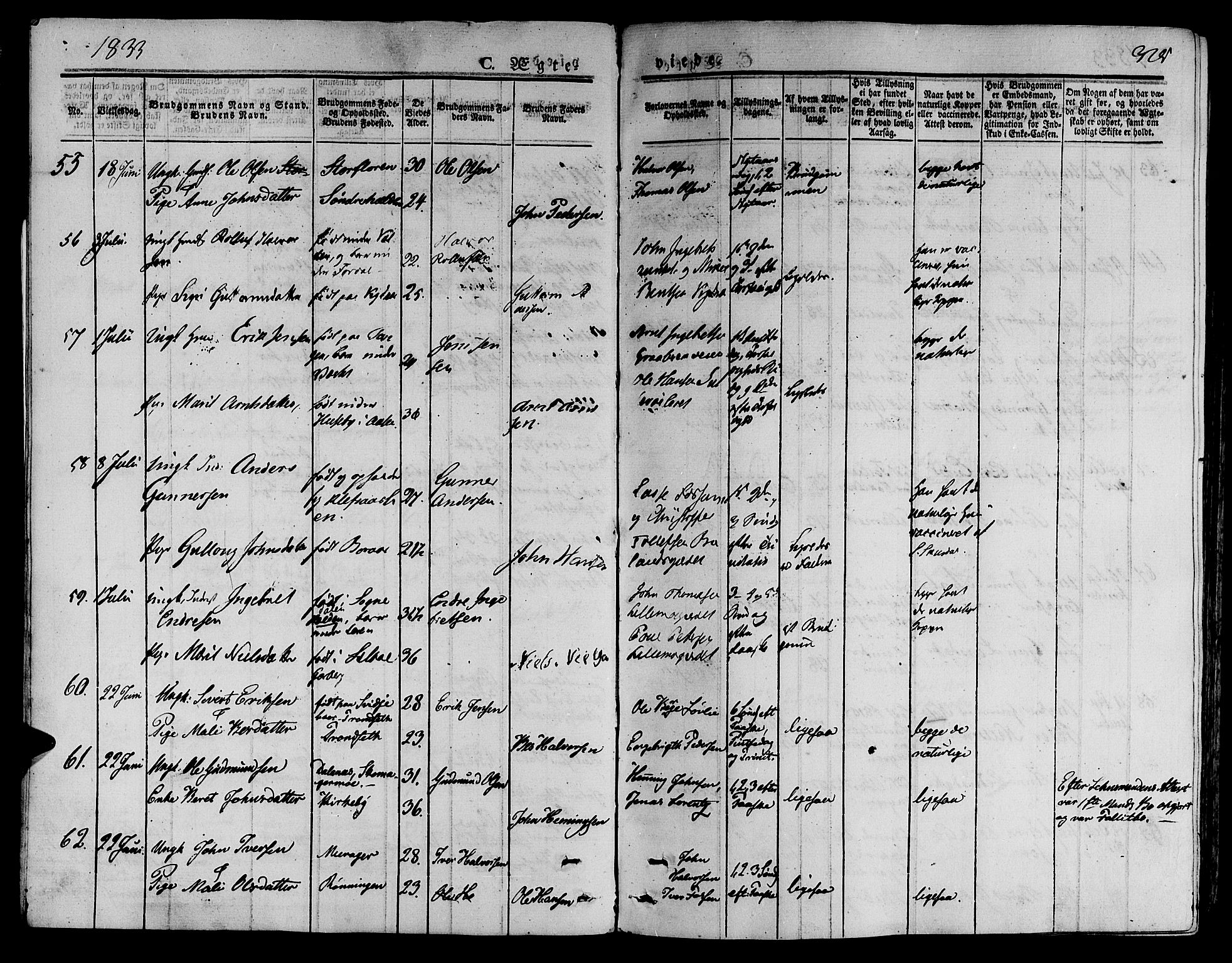 Ministerialprotokoller, klokkerbøker og fødselsregistre - Nord-Trøndelag, AV/SAT-A-1458/709/L0072: Parish register (official) no. 709A12, 1833-1844, p. 325