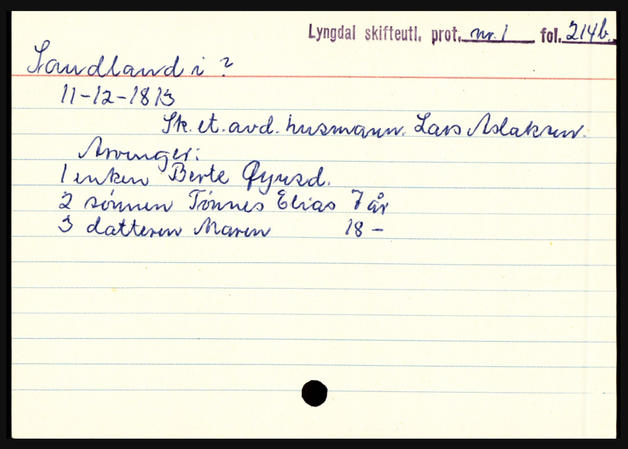 Lyngdal sorenskriveri, SAK/1221-0004/H, p. 9511