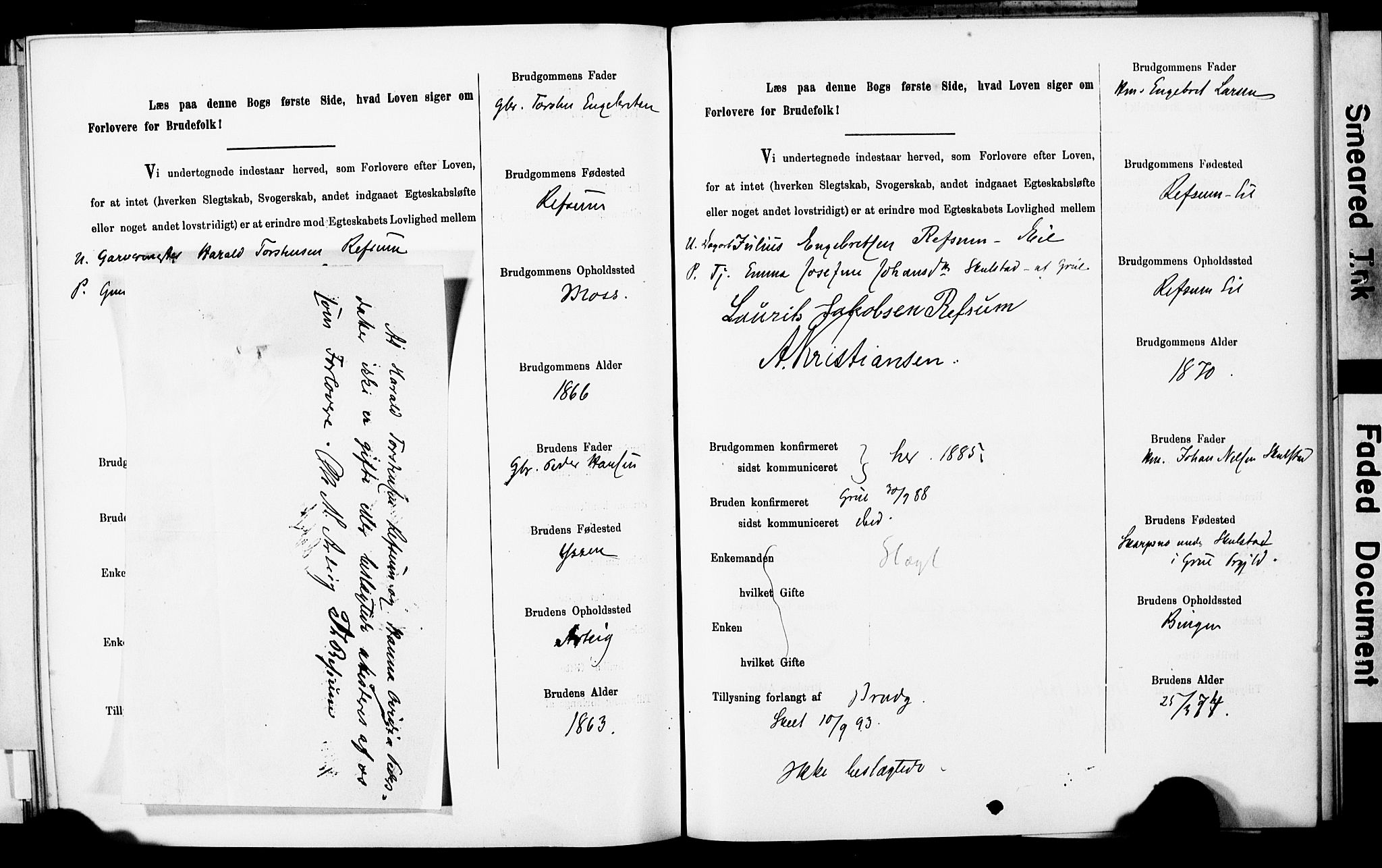 Sørum prestekontor Kirkebøker, AV/SAO-A-10303/H/Ha/L0001: Banns register no. 1, 1887-1890