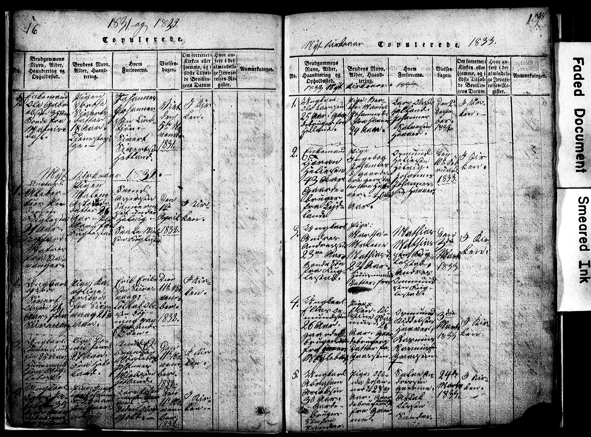 Eigersund sokneprestkontor, SAST/A-101807/S09/L0002: Parish register (copy) no. B 2, 1816-1847, p. 16-17