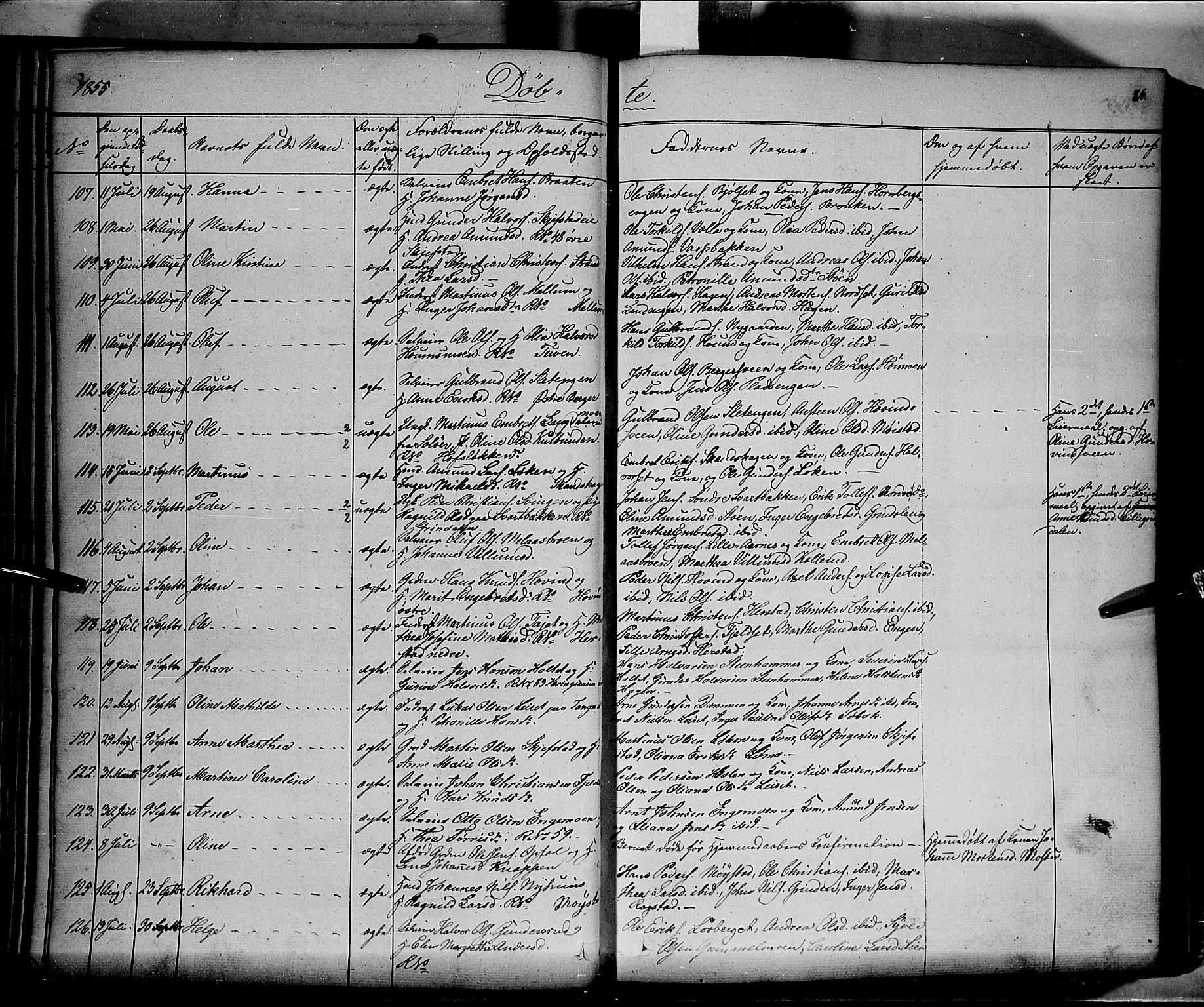 Elverum prestekontor, AV/SAH-PREST-044/H/Ha/Haa/L0009: Parish register (official) no. 9, 1843-1856, p. 86