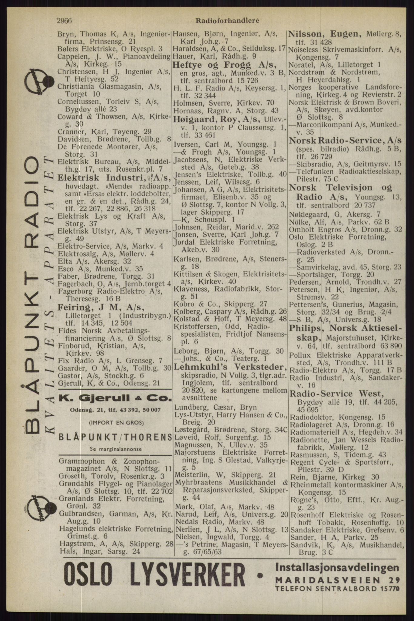 Kristiania/Oslo adressebok, PUBL/-, 1944, p. 2966